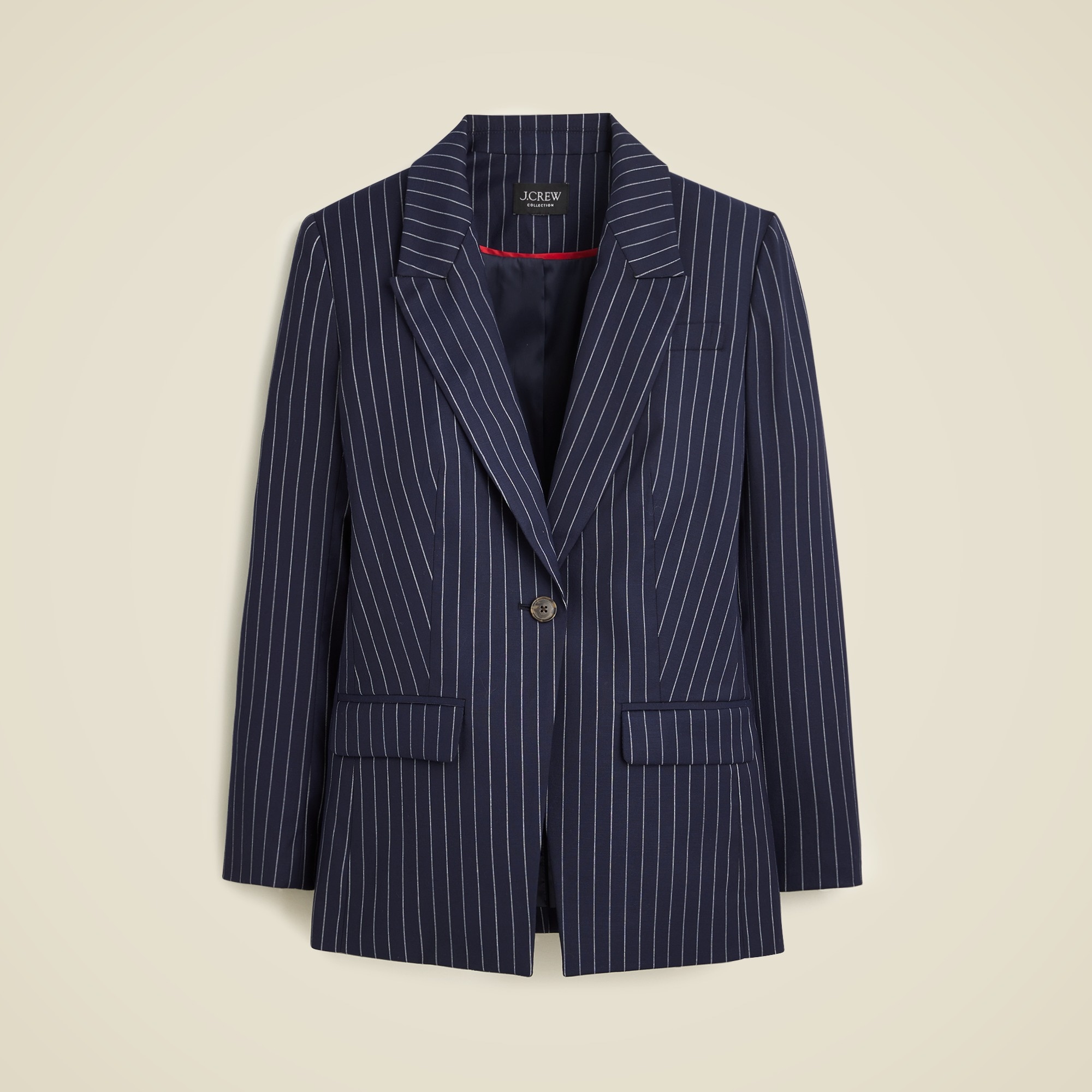 Collection Vivienne blazer in pinstripe Italian wool blend