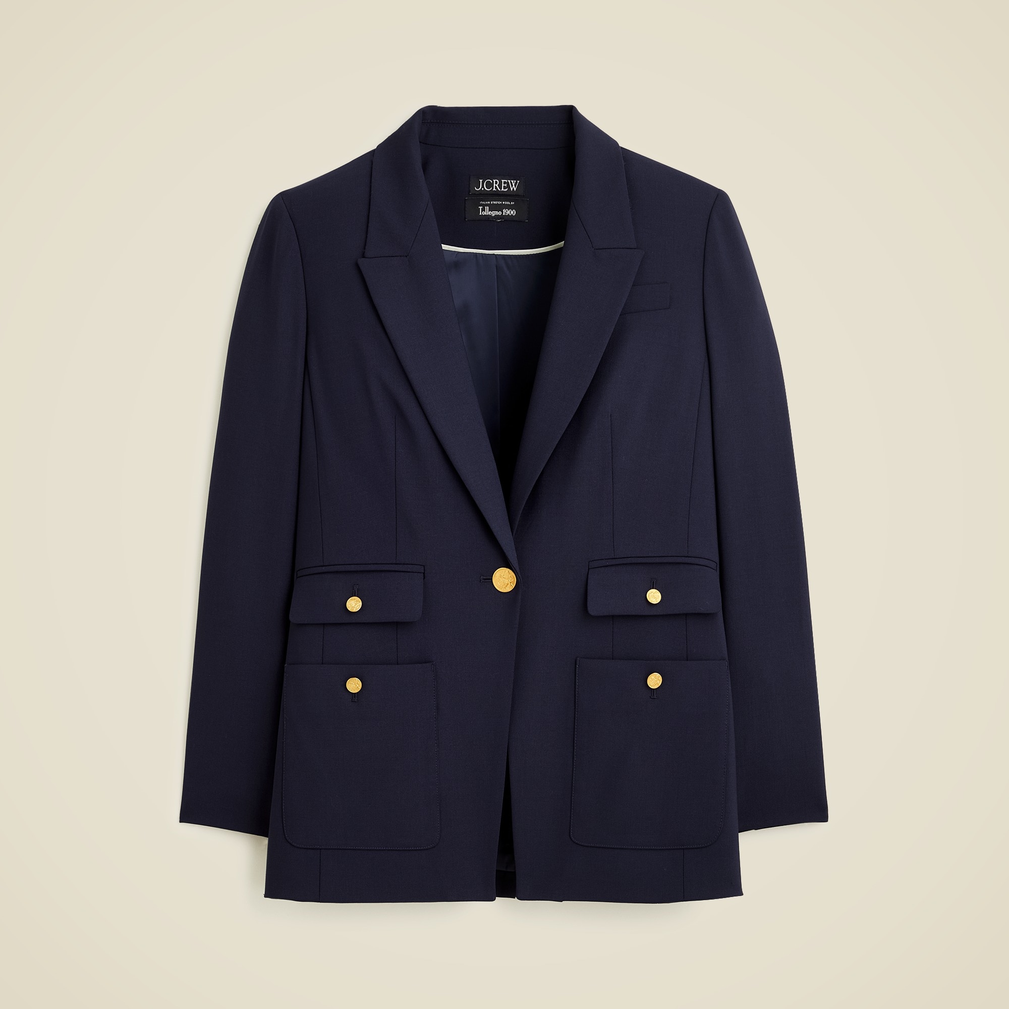 Vivienne blazer in Italian bi-stretch wool blend