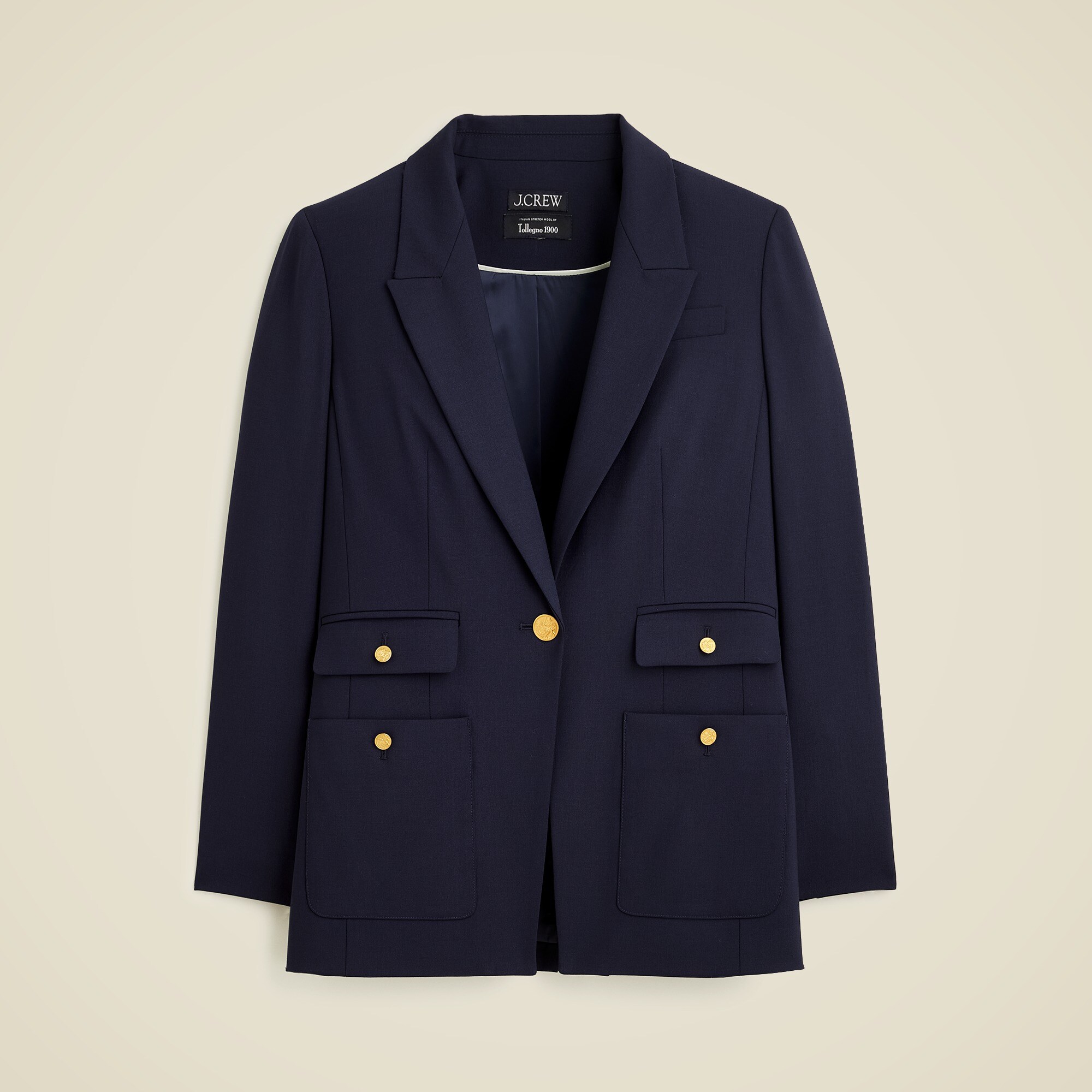Vivienne blazer in Italian bi-stretch wool blend
