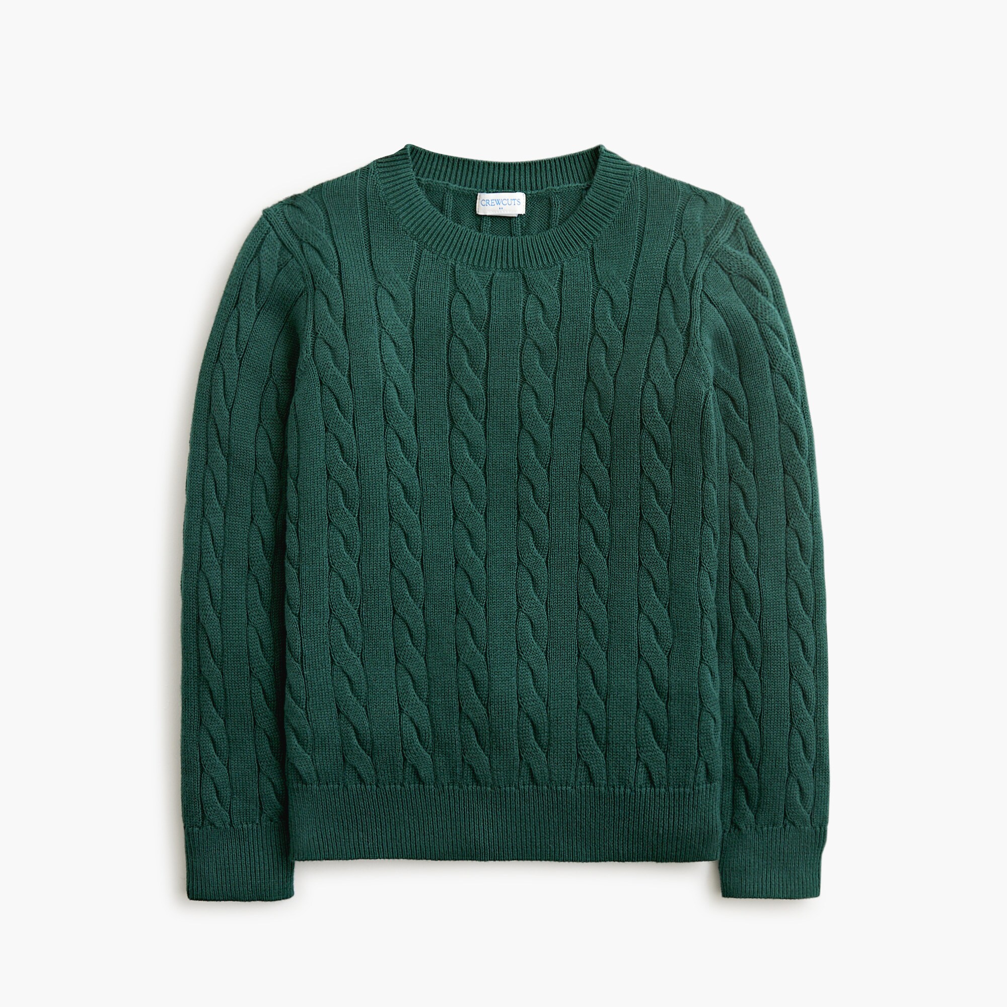  Kids' cable-knit crewneck sweater