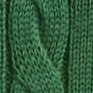 Kids' 100% cotton cable-knit crewneck sweater VIVID PINE