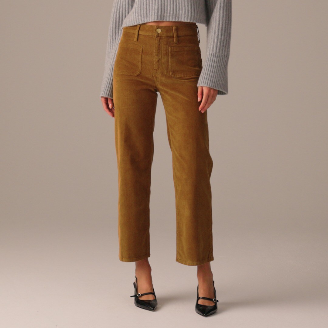 J.Crew: Sailor Slim-wide Pant In Stretch Corduroy For Women
