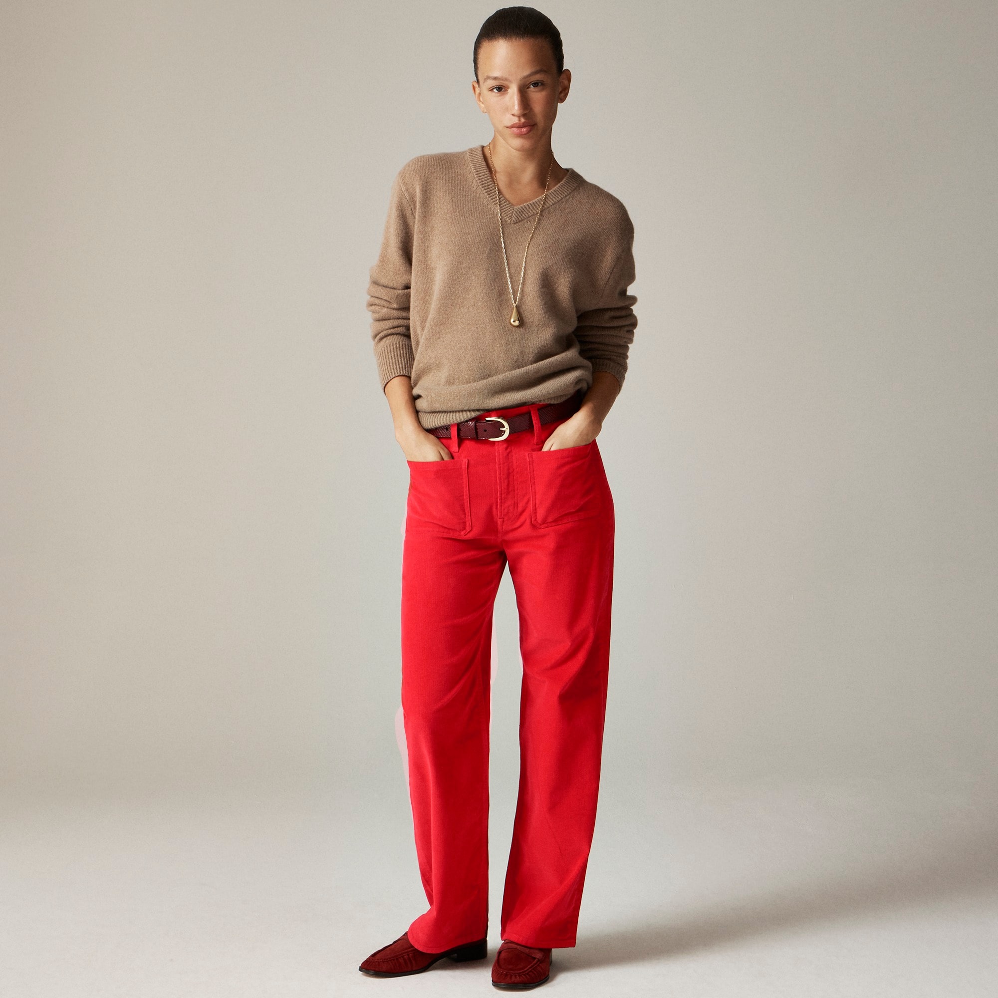  Sailor slim-wide pant in stretch corduroy