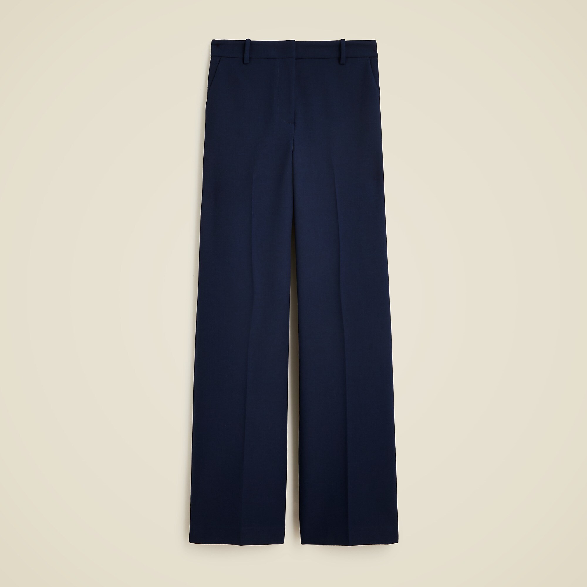 Wide-leg trouser in four-season stretch
