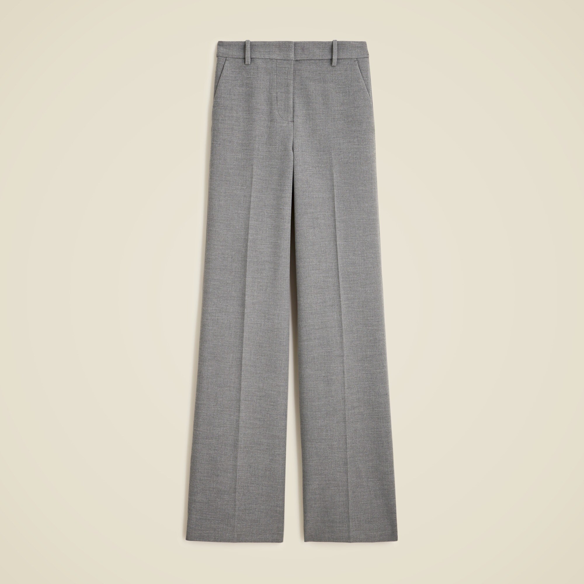 Wide-leg trouser in four-season stretch