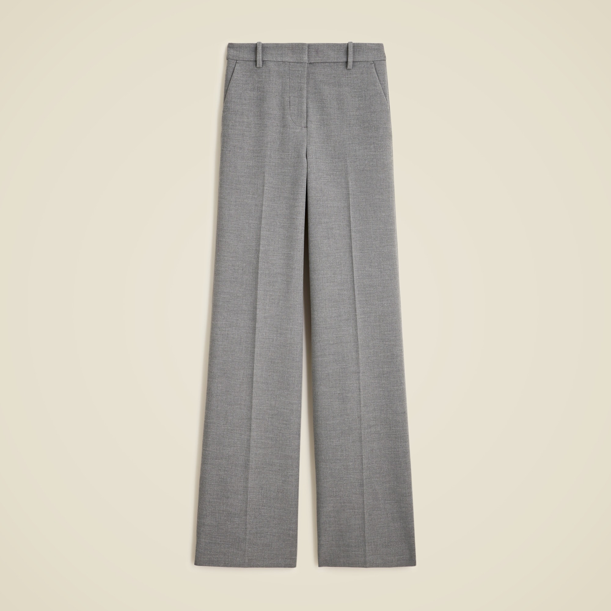 Wide-leg trouser in four-season stretch