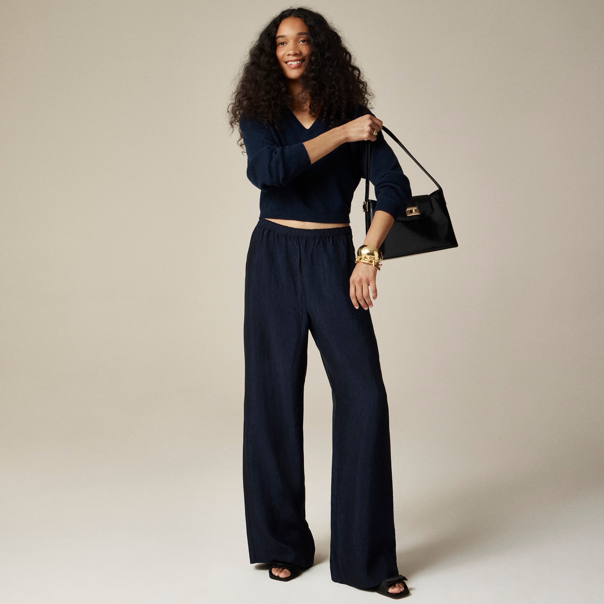  Tall Stratus pant in textured satin
