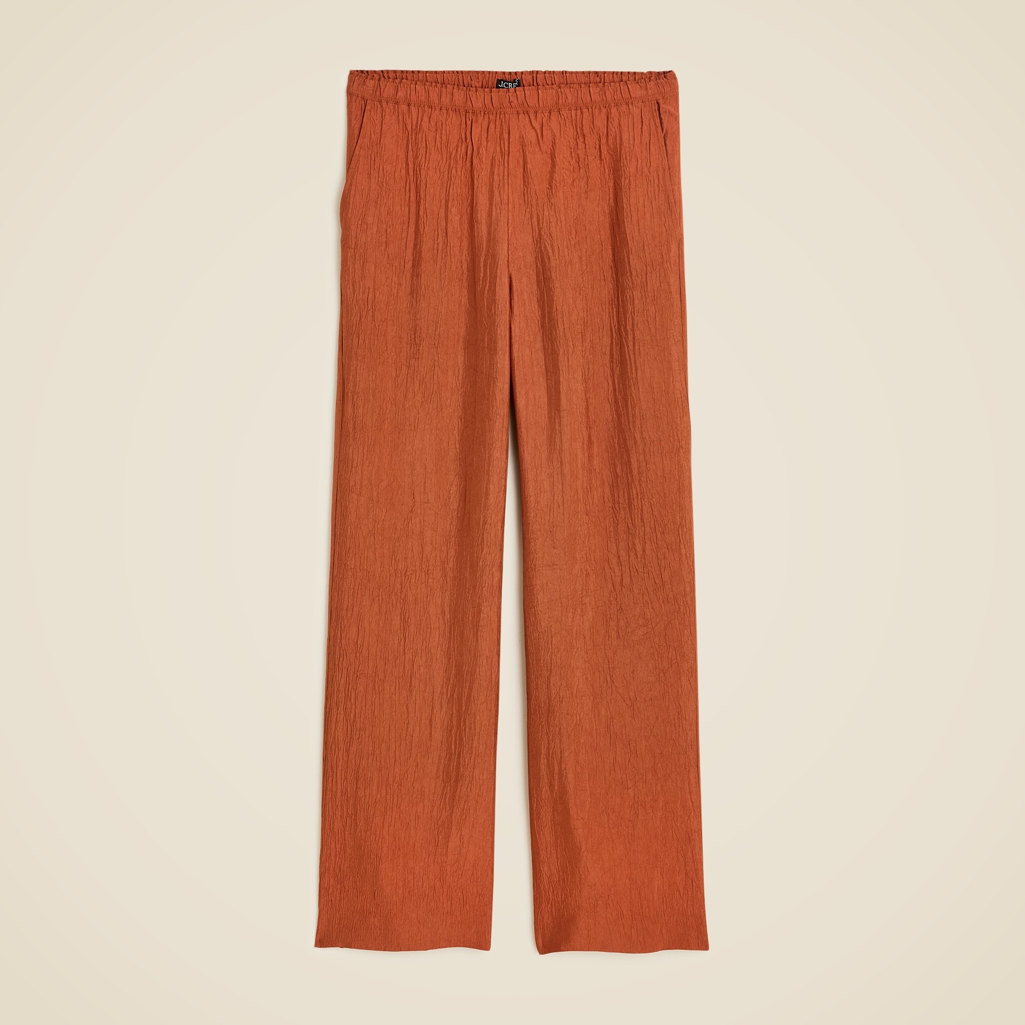 womens Stratus pant in textured satin