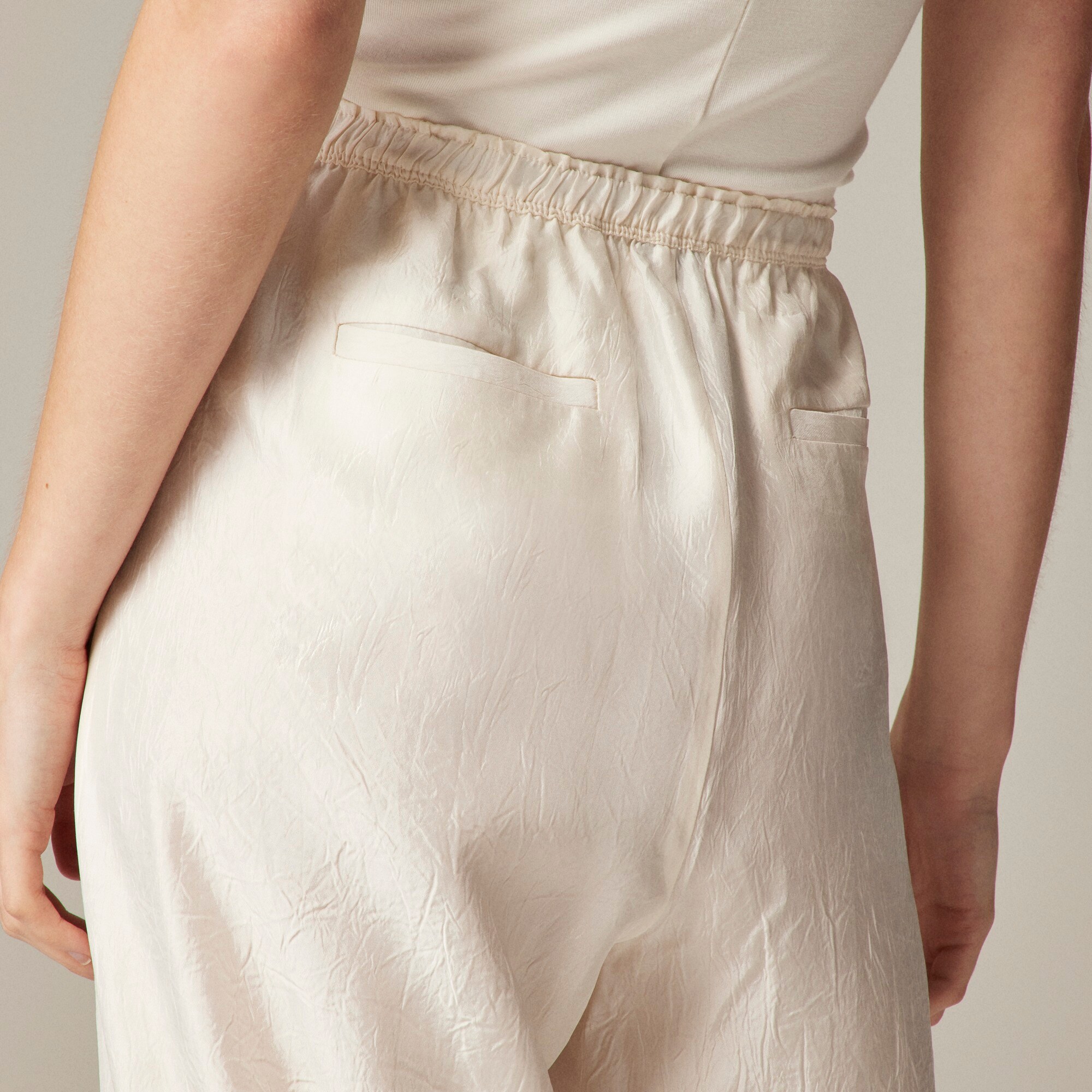 Petite Stratus pant in textured satin