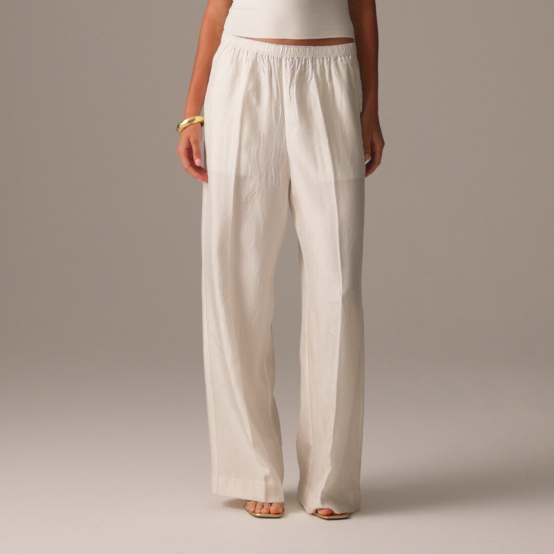 Petite Stratus pant in textured satin