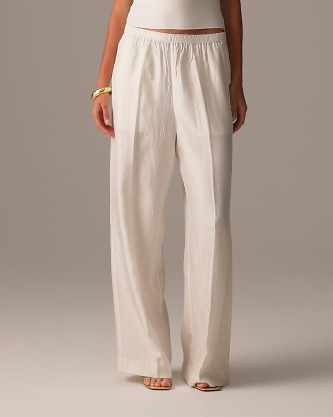 J.Crew: Stratus Pant In Textured Satin For Women J.Crew: Stratus Pant In Textured Satin For Women