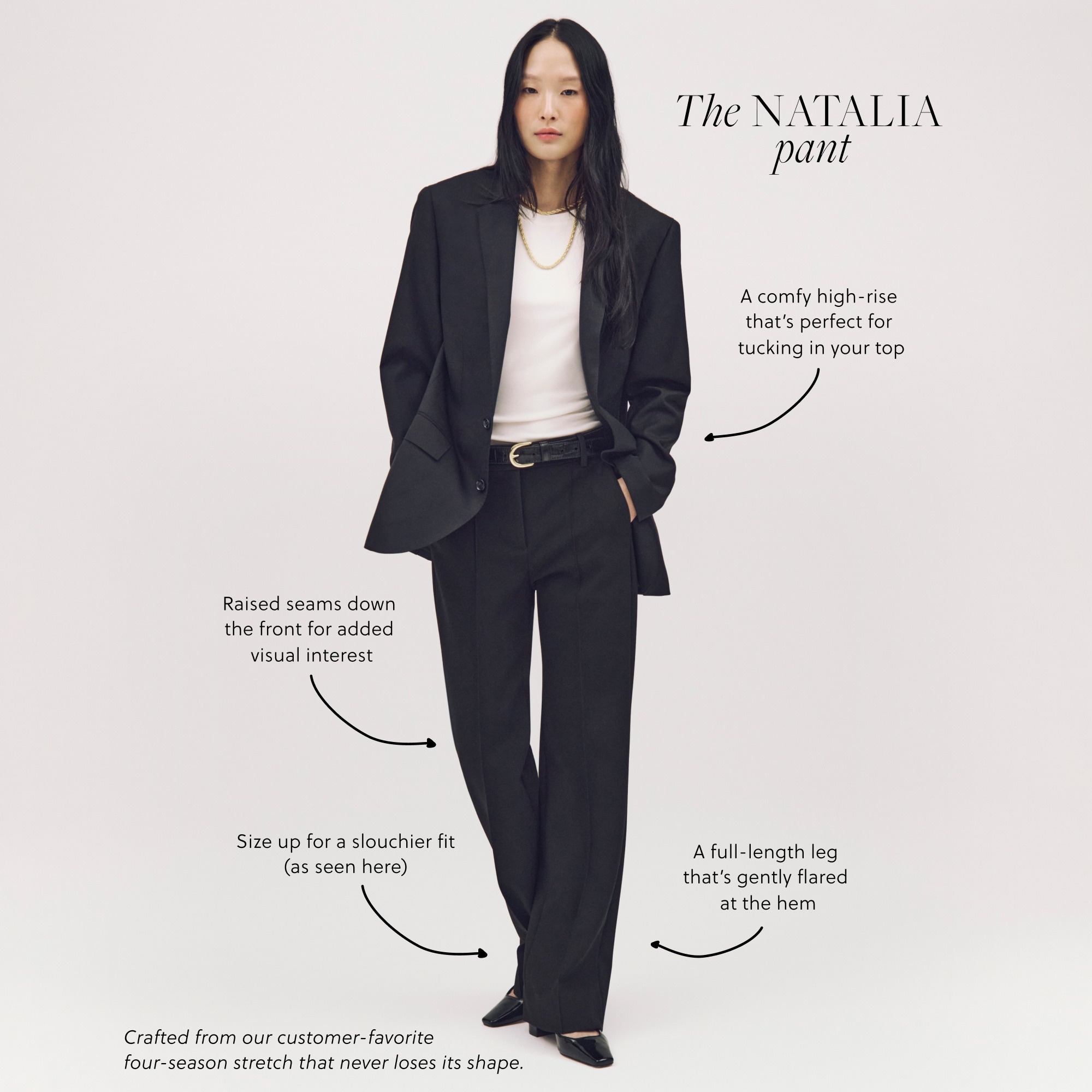 Natalia pant in four-season stretch
