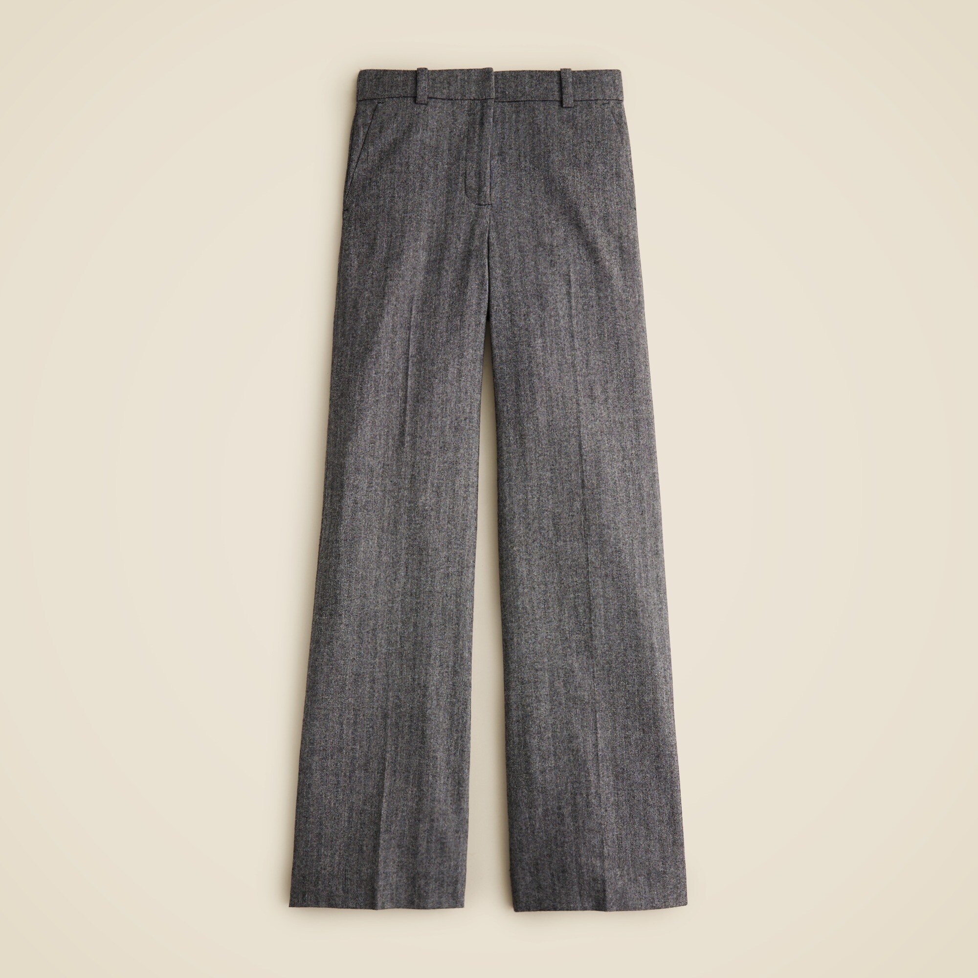 Carolina pant in Italian herringbone wool blend