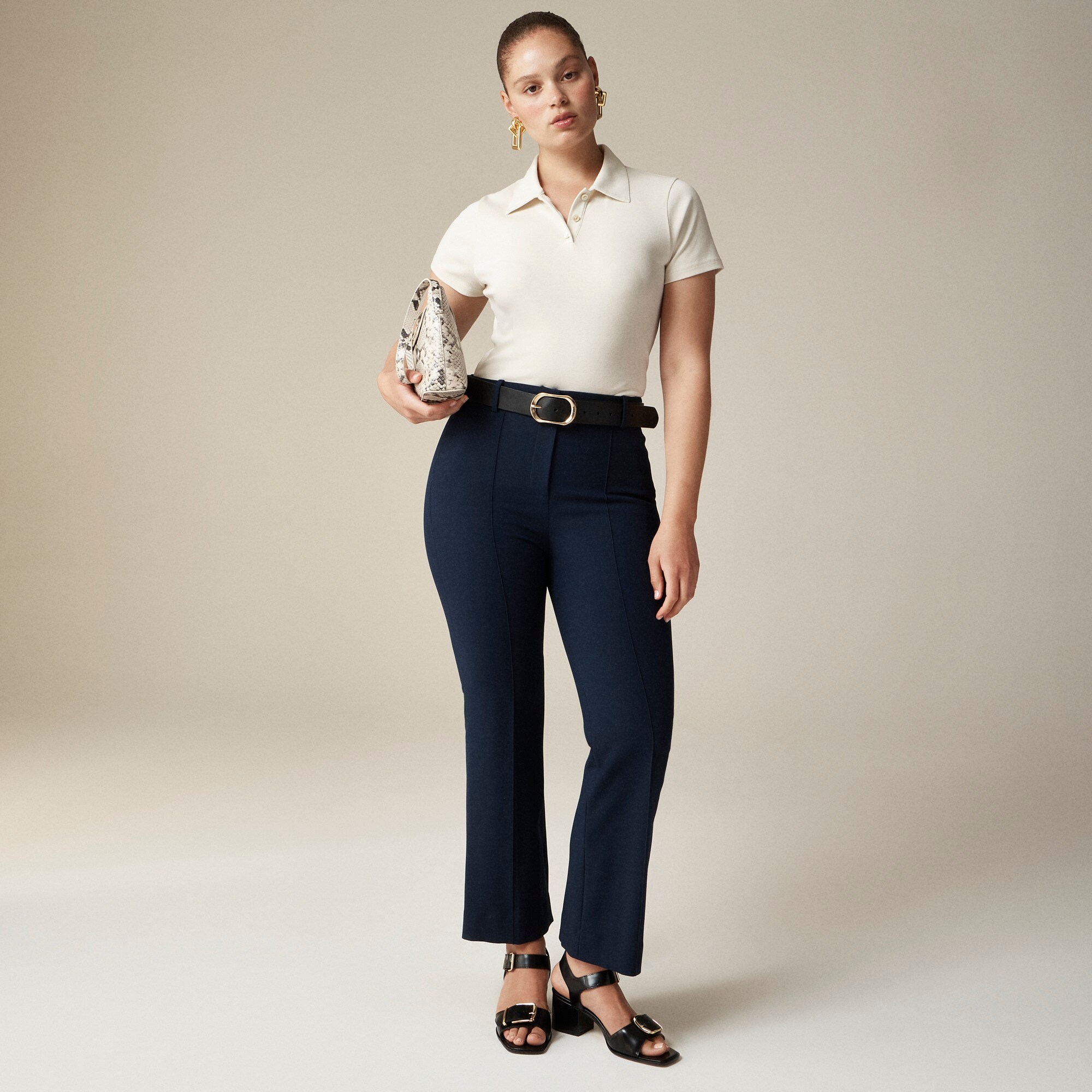 Cropped Natalia Pant In Four-season Stretch For Women