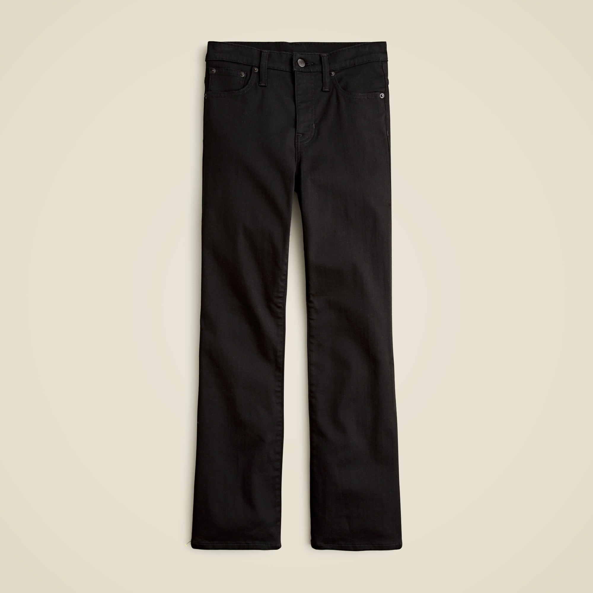 Mid-rise kickout jean