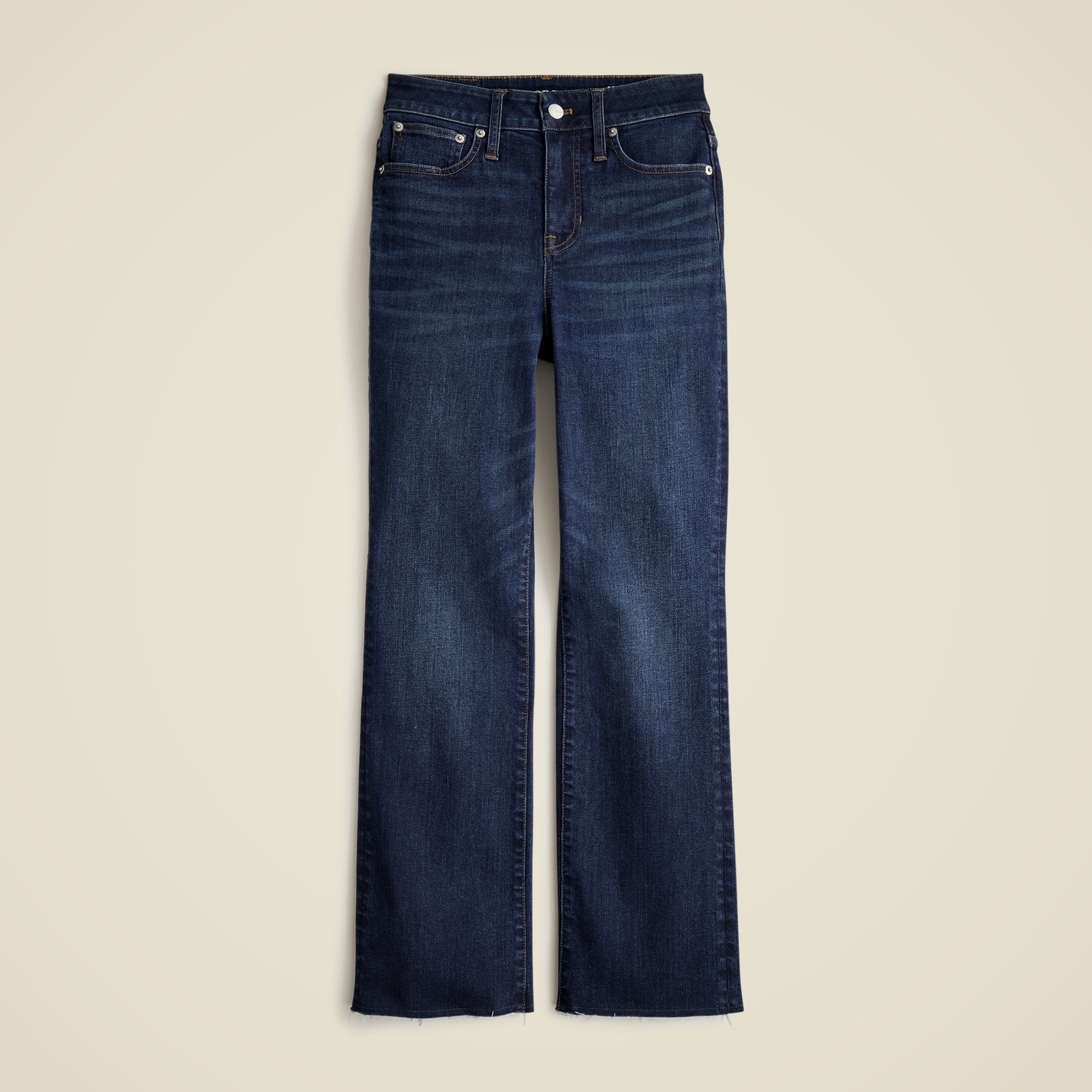 Curvy high-rise kickout jean