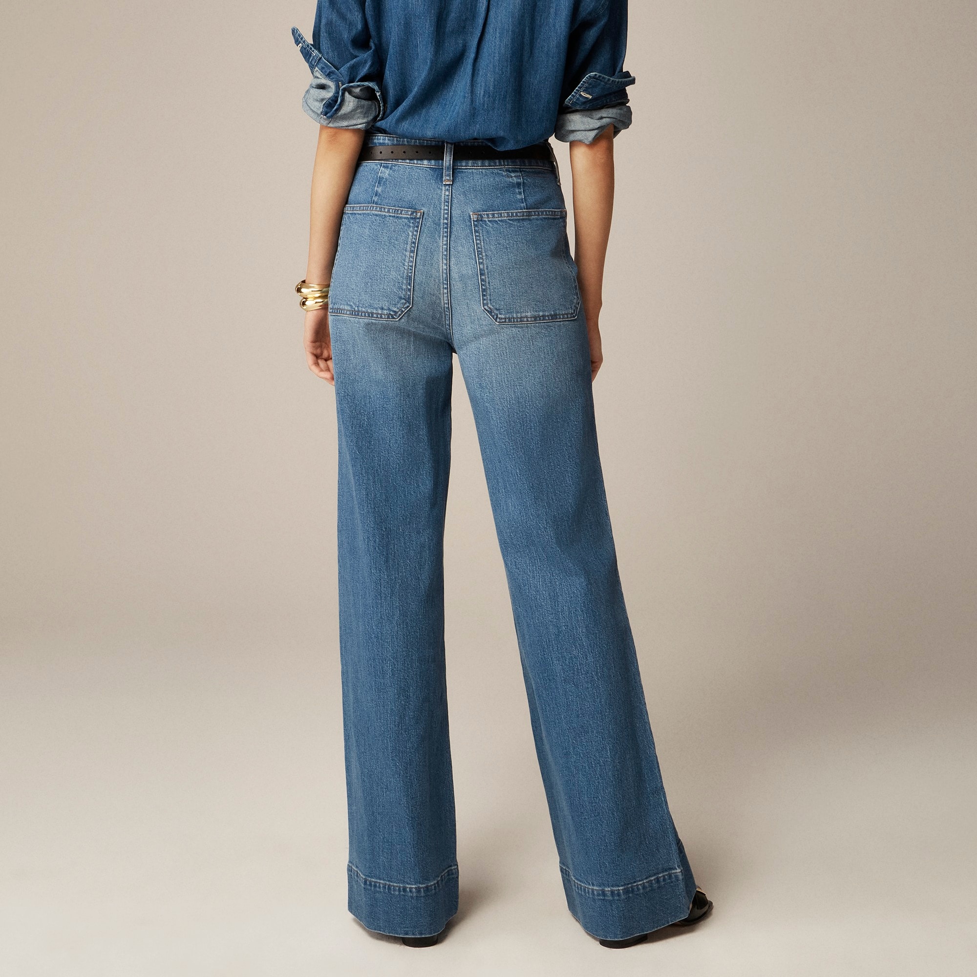 High-rise Sailor denim trouser in 1996 semi-stretch