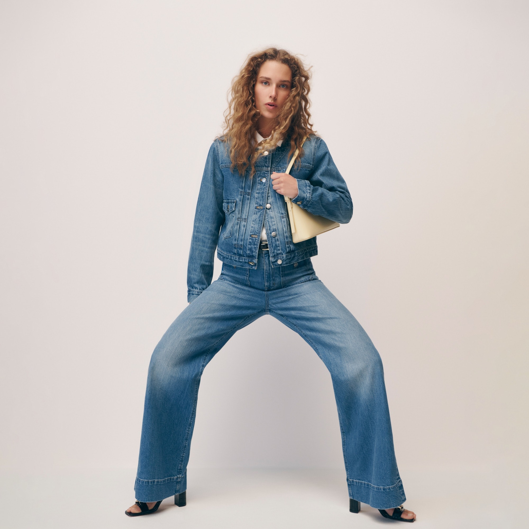 High-rise Sailor denim trouser in 1996 semi-stretch