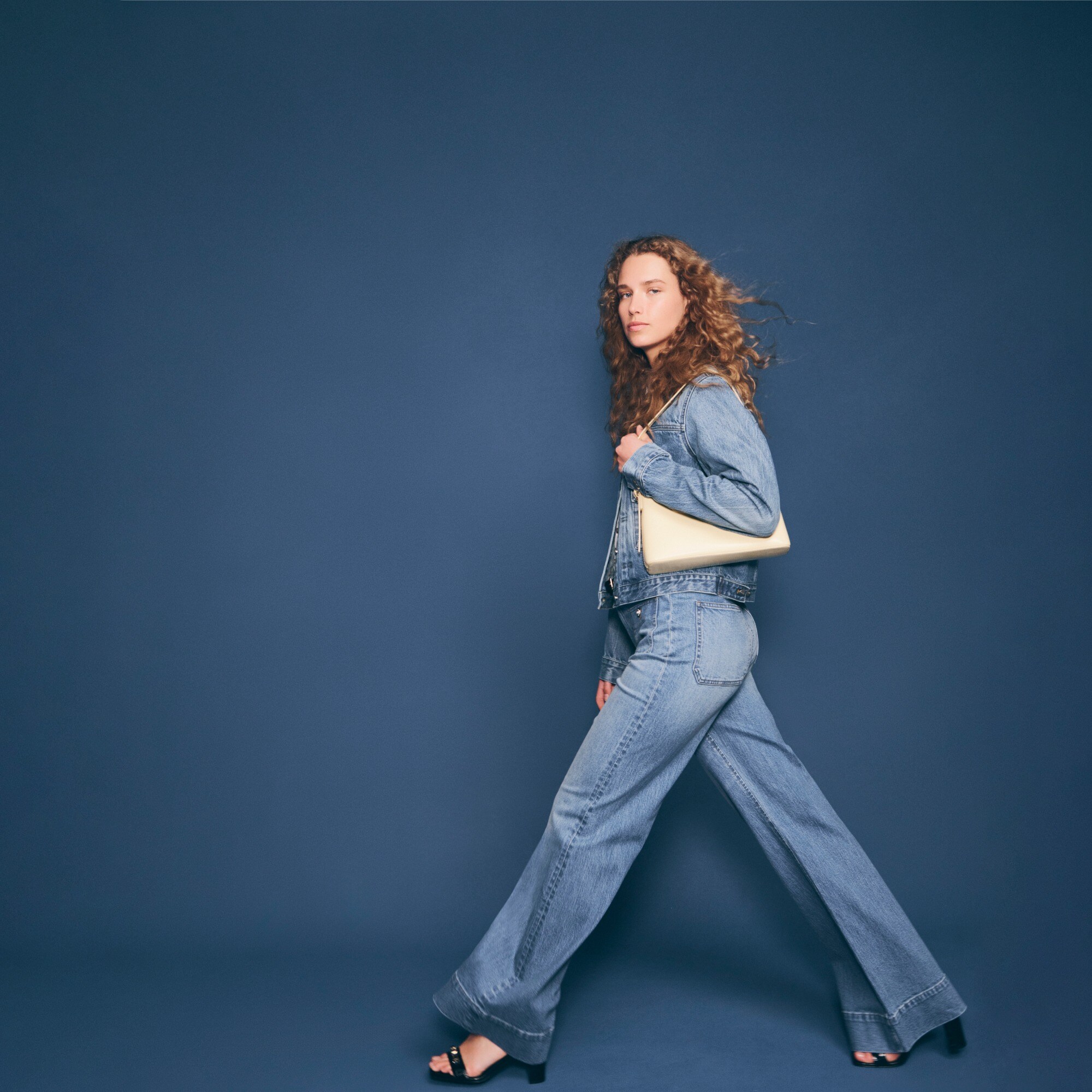 High-rise Sailor denim trouser in 1996 semi-stretch
