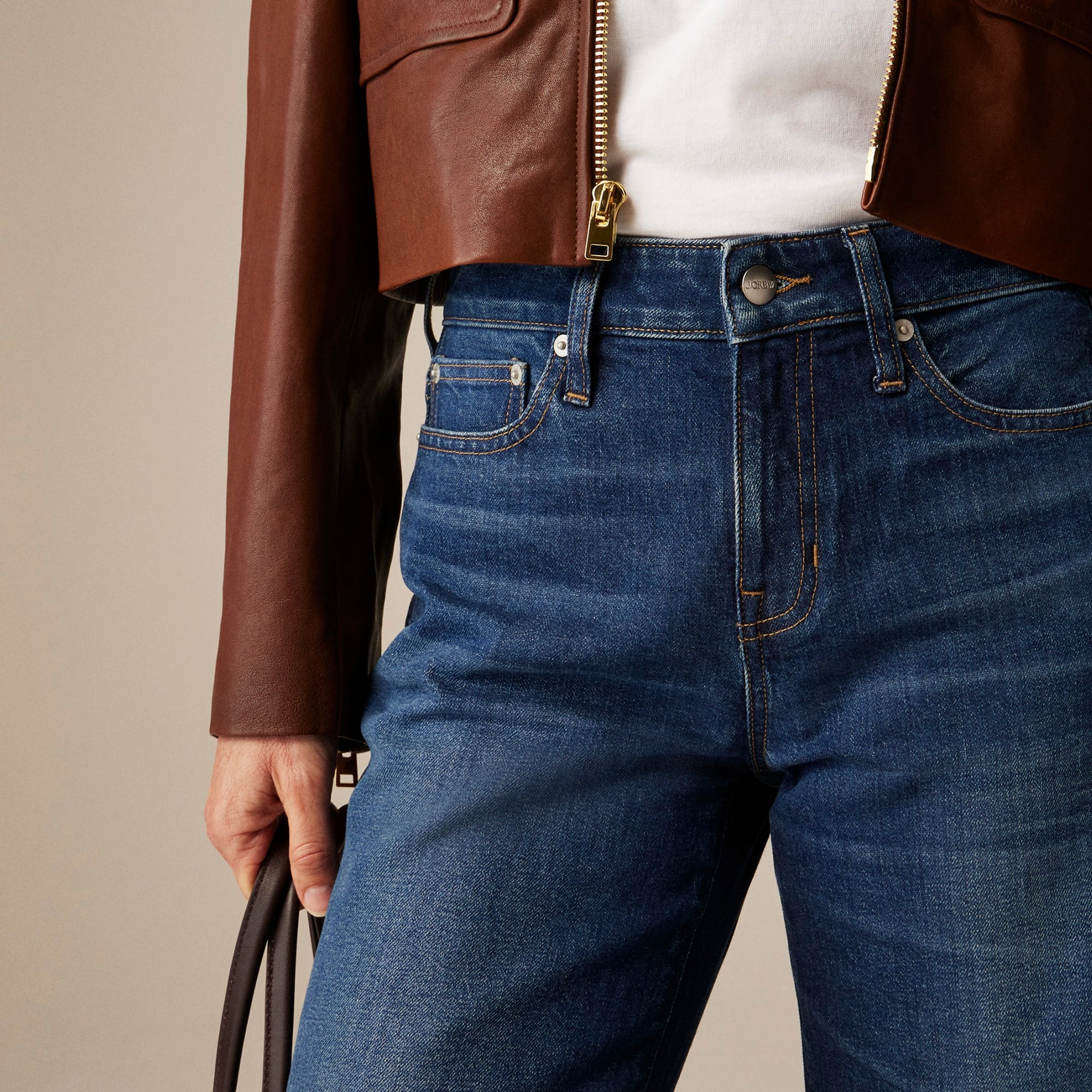 Low-rise denim trouser jean