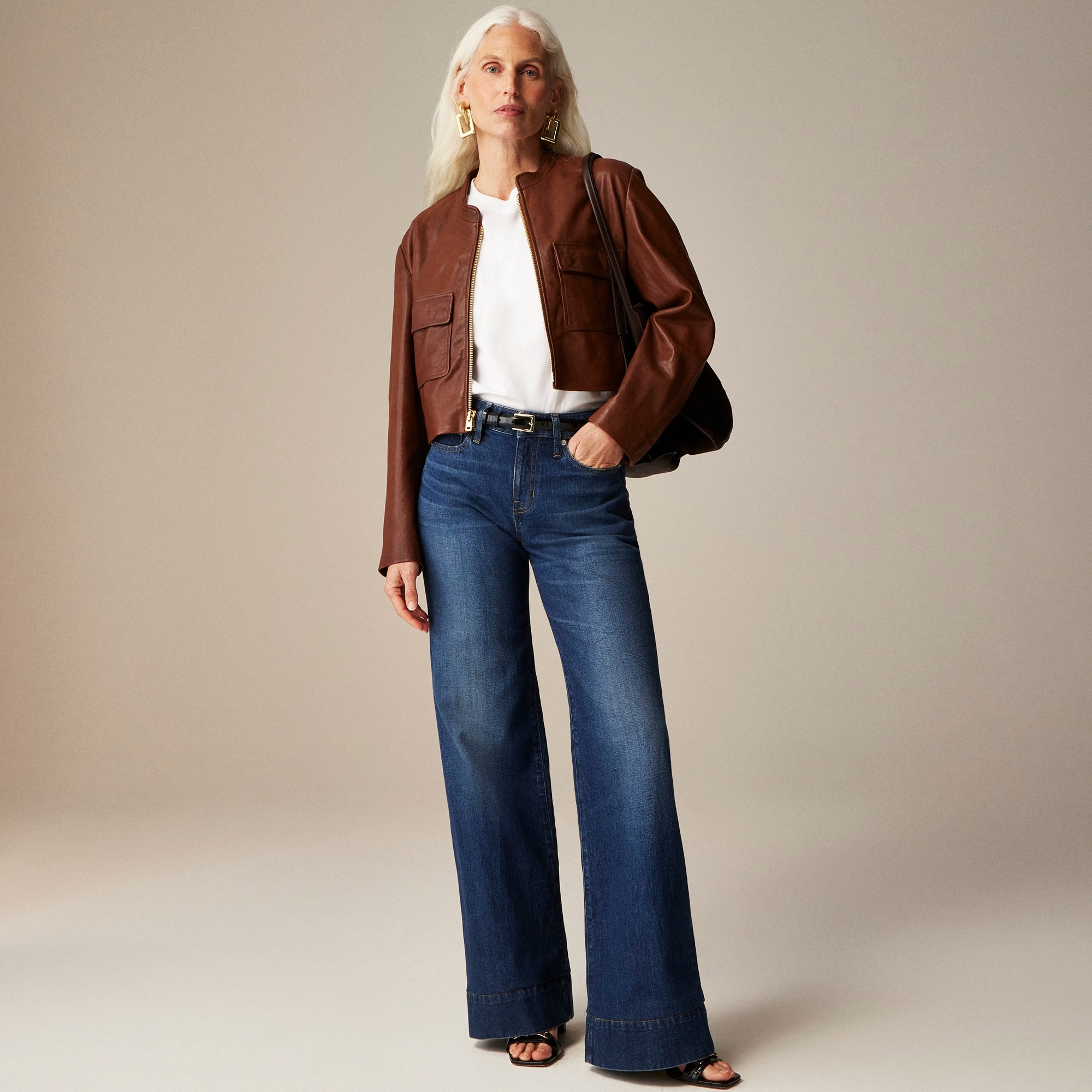 womens Low-rise denim trouser jean