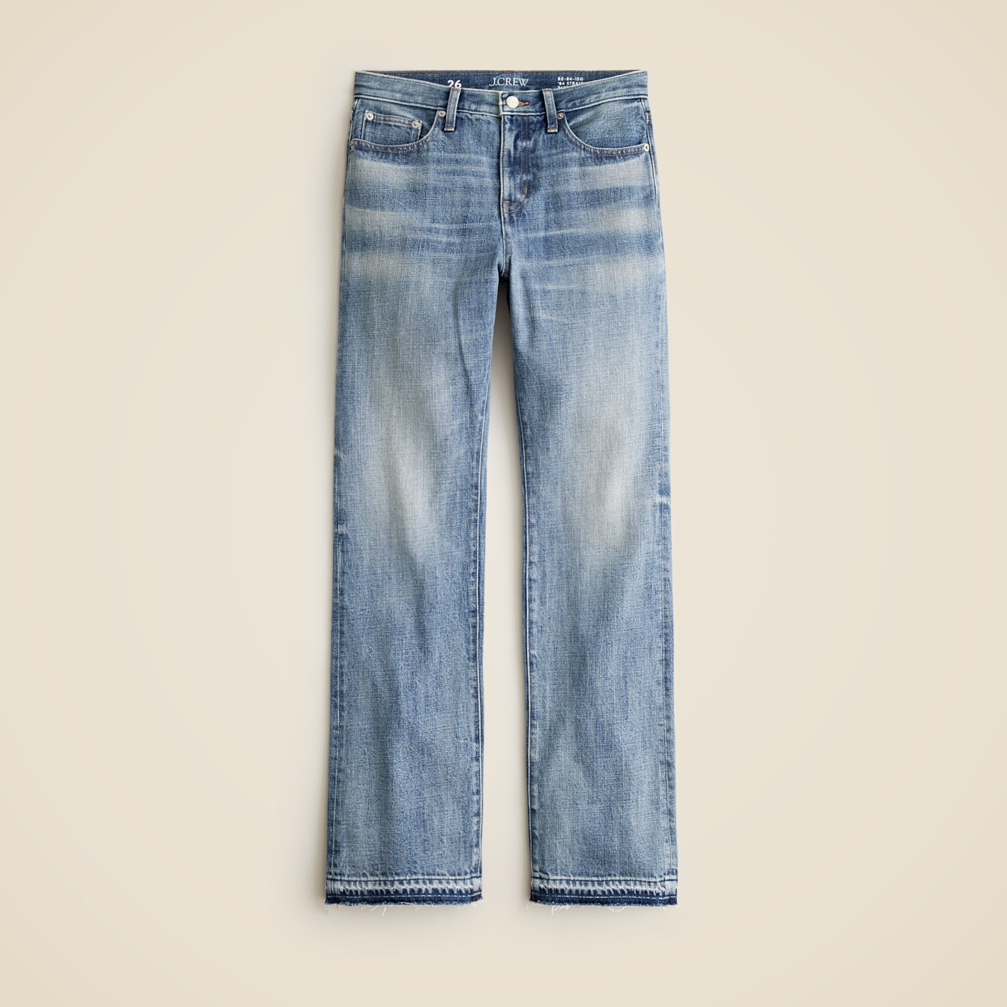 Mid-rise straight jean
