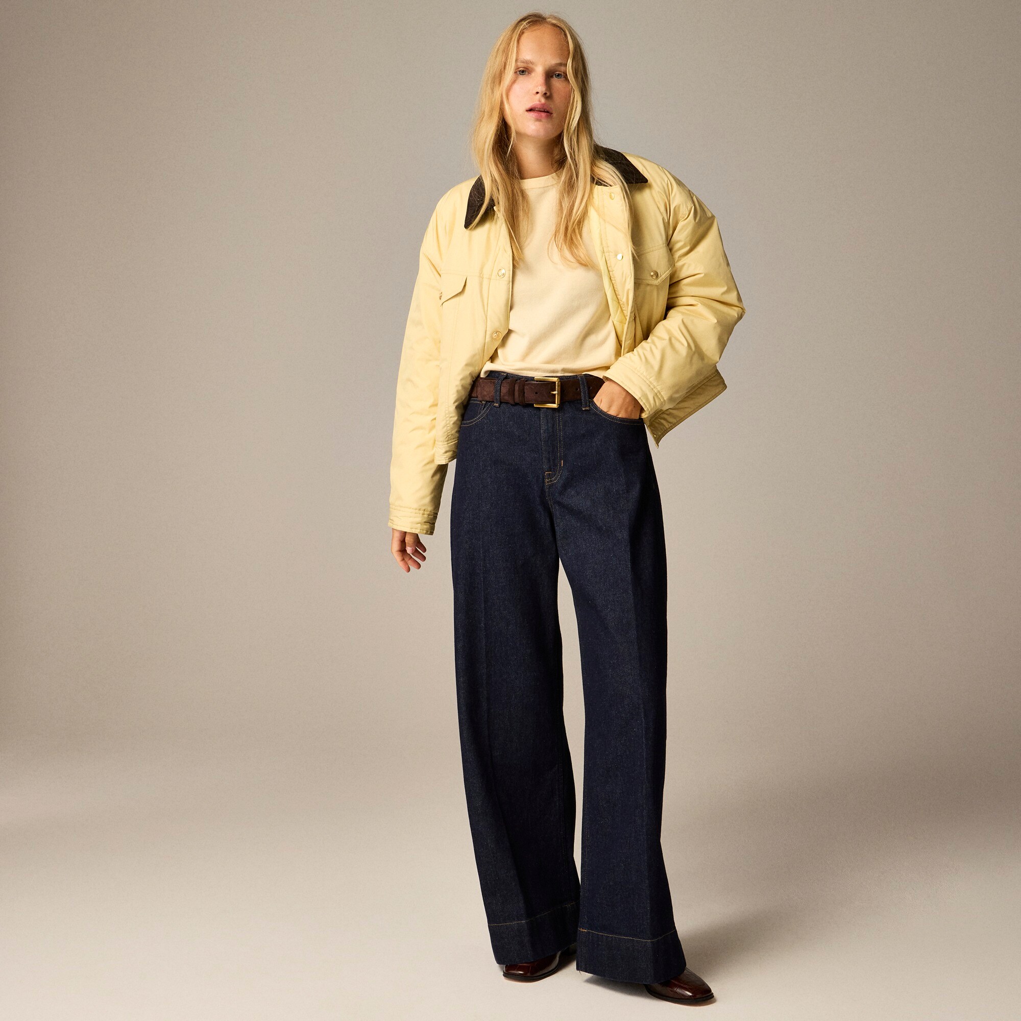 Point Sur puddle jean in Rinse wash