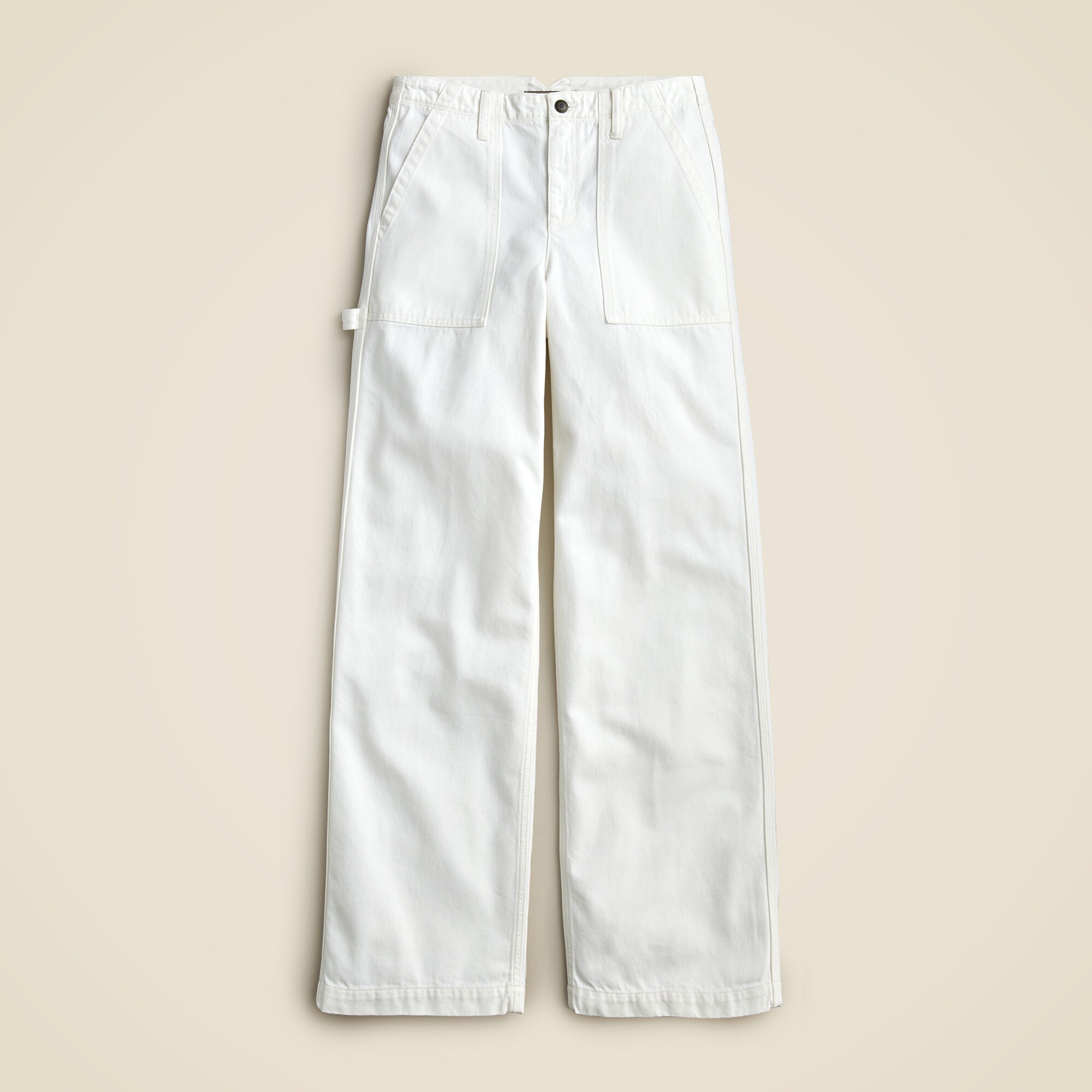 Point Sur Wide-leg Carpenter Jean In White For Women | J.Crew