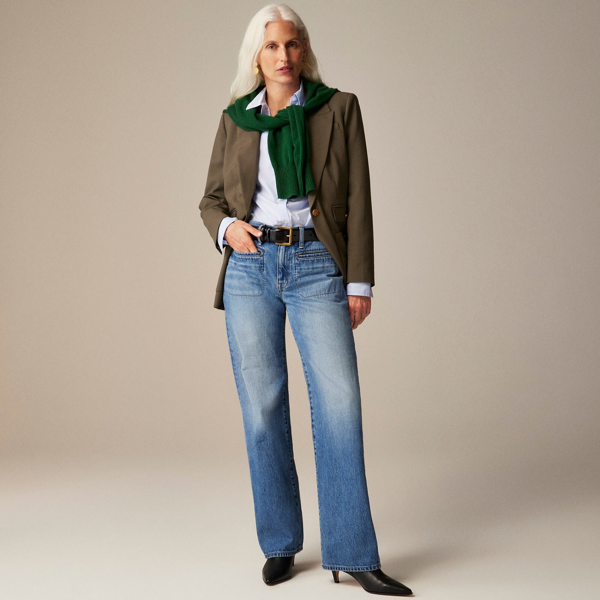 j.crew: point sur low-rise straight jean for women