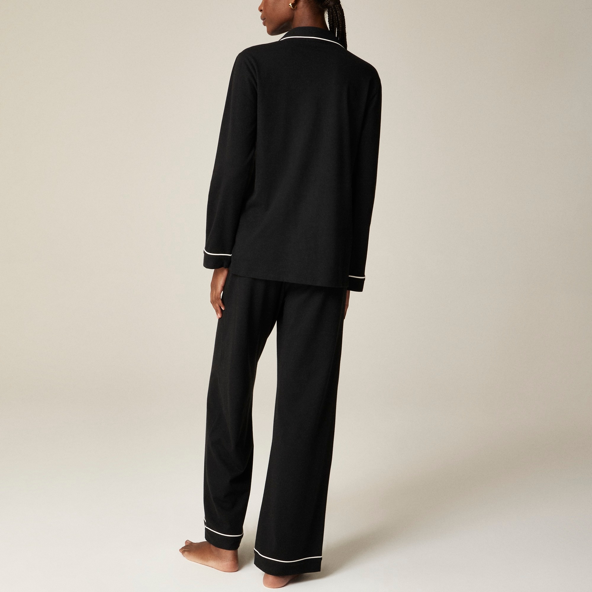 Toteme Women's Cotton Blend Pajama Pants Black
