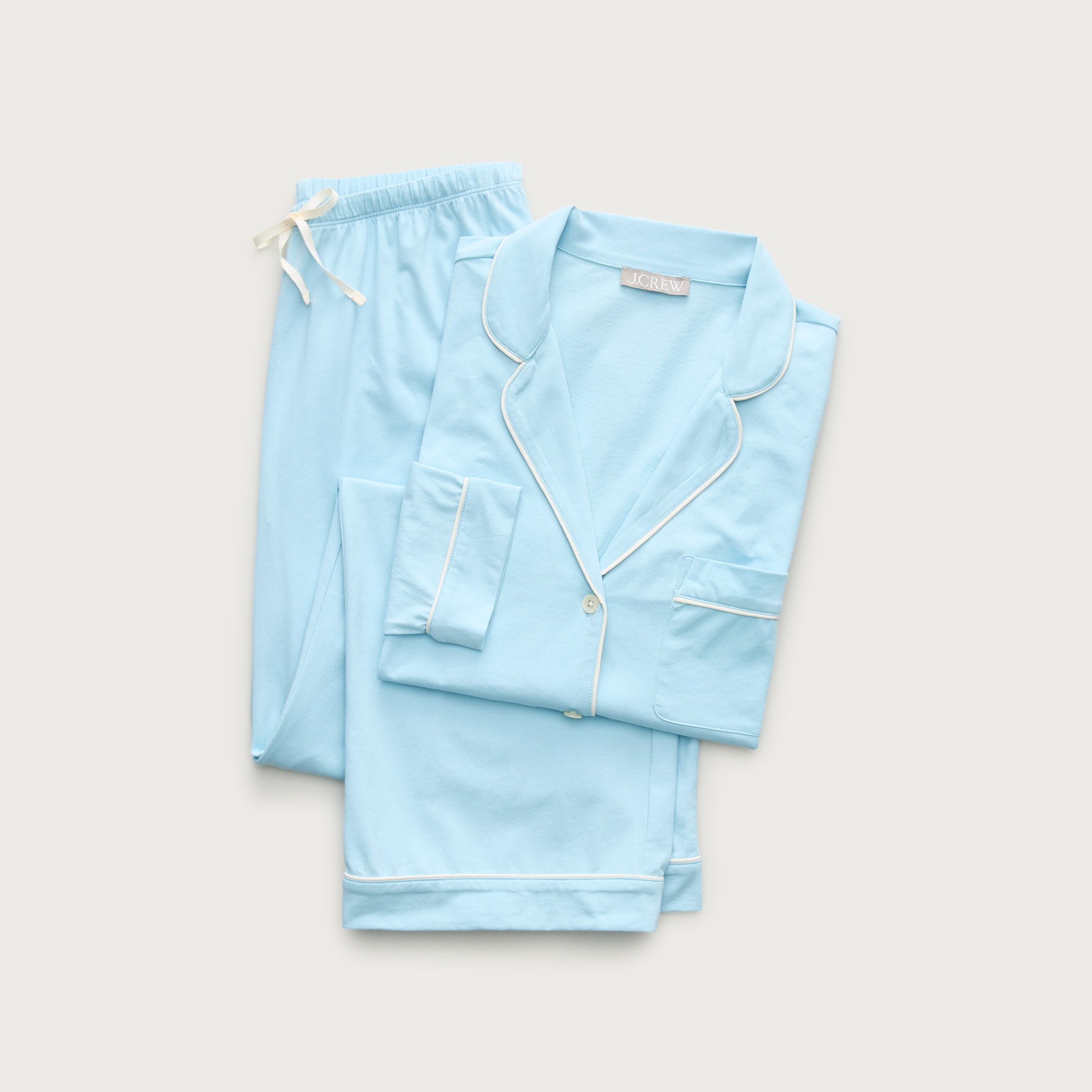 Dreamy cotton-blend pajama pant set from J.Crew - $128