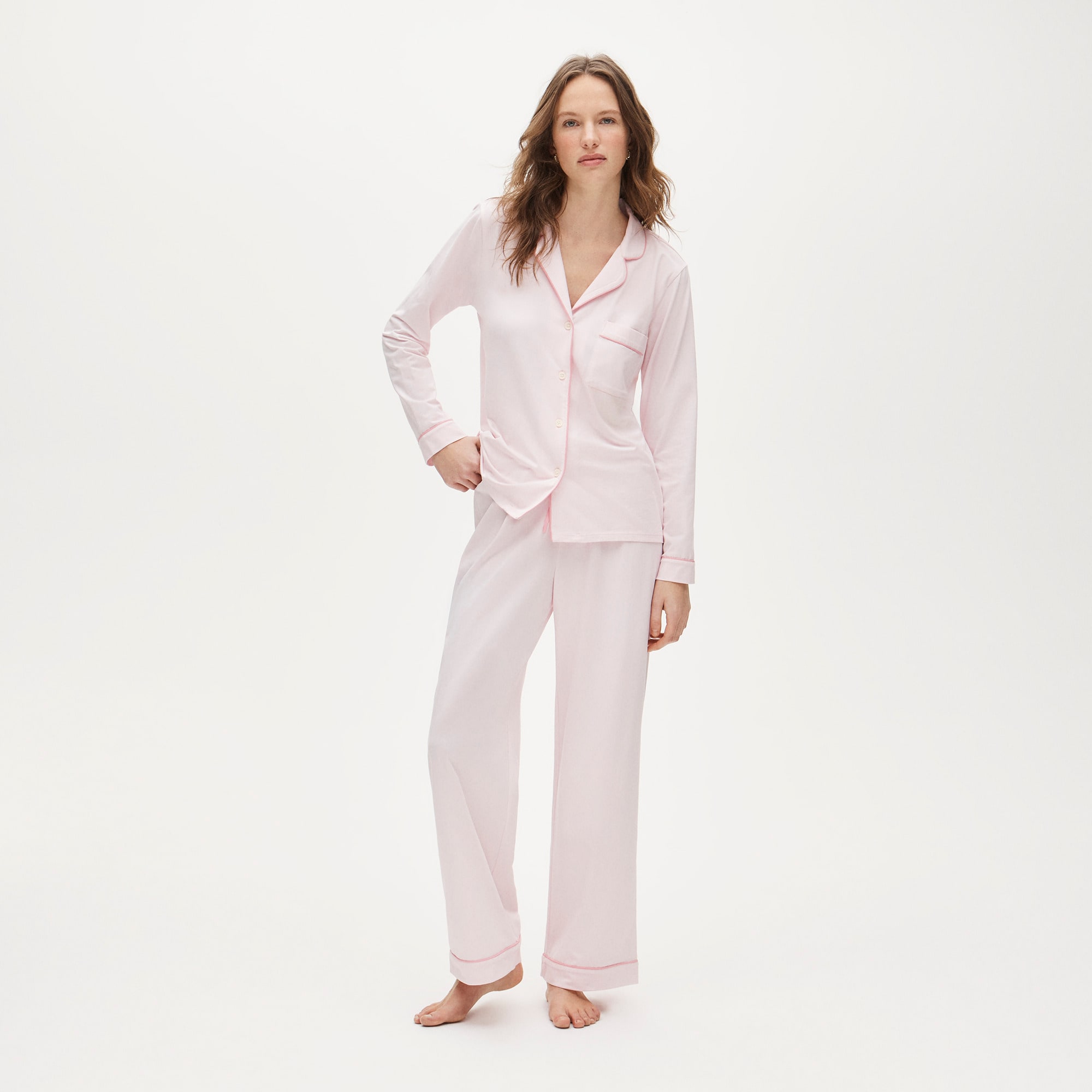 Dreamy cotton-blend pajama pant set
