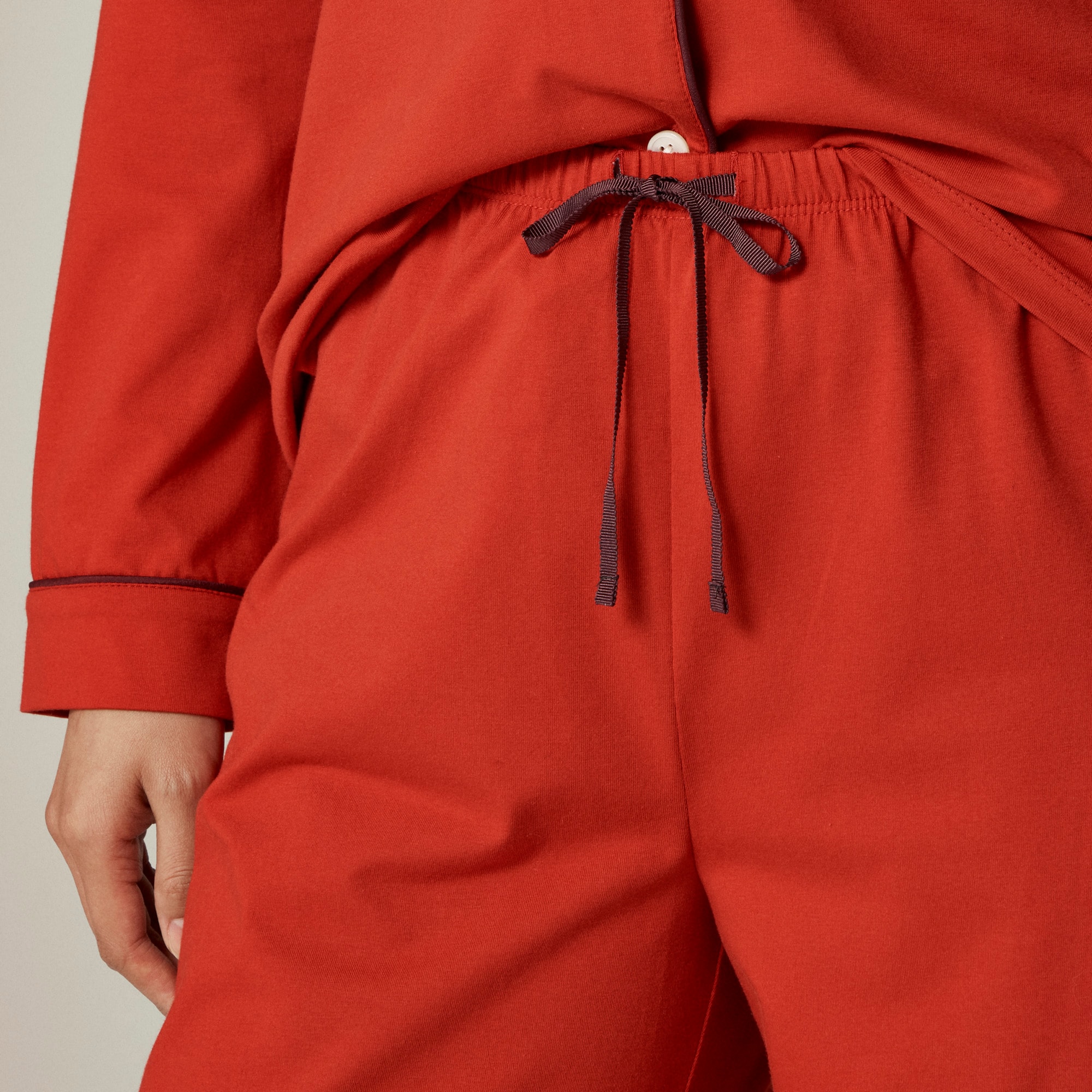 Long-sleeve pajama pant set in dreamy cotton blend