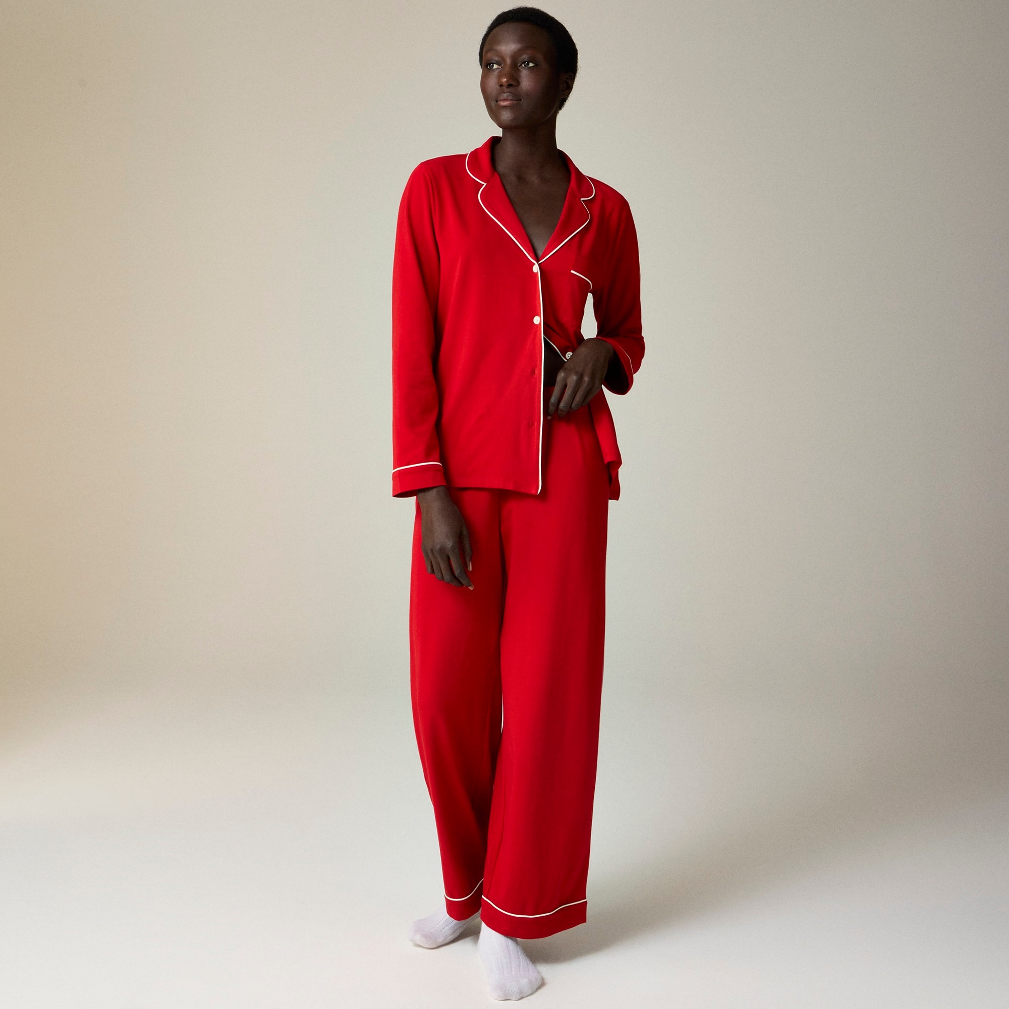  Dreamy cotton-blend pajama pant set