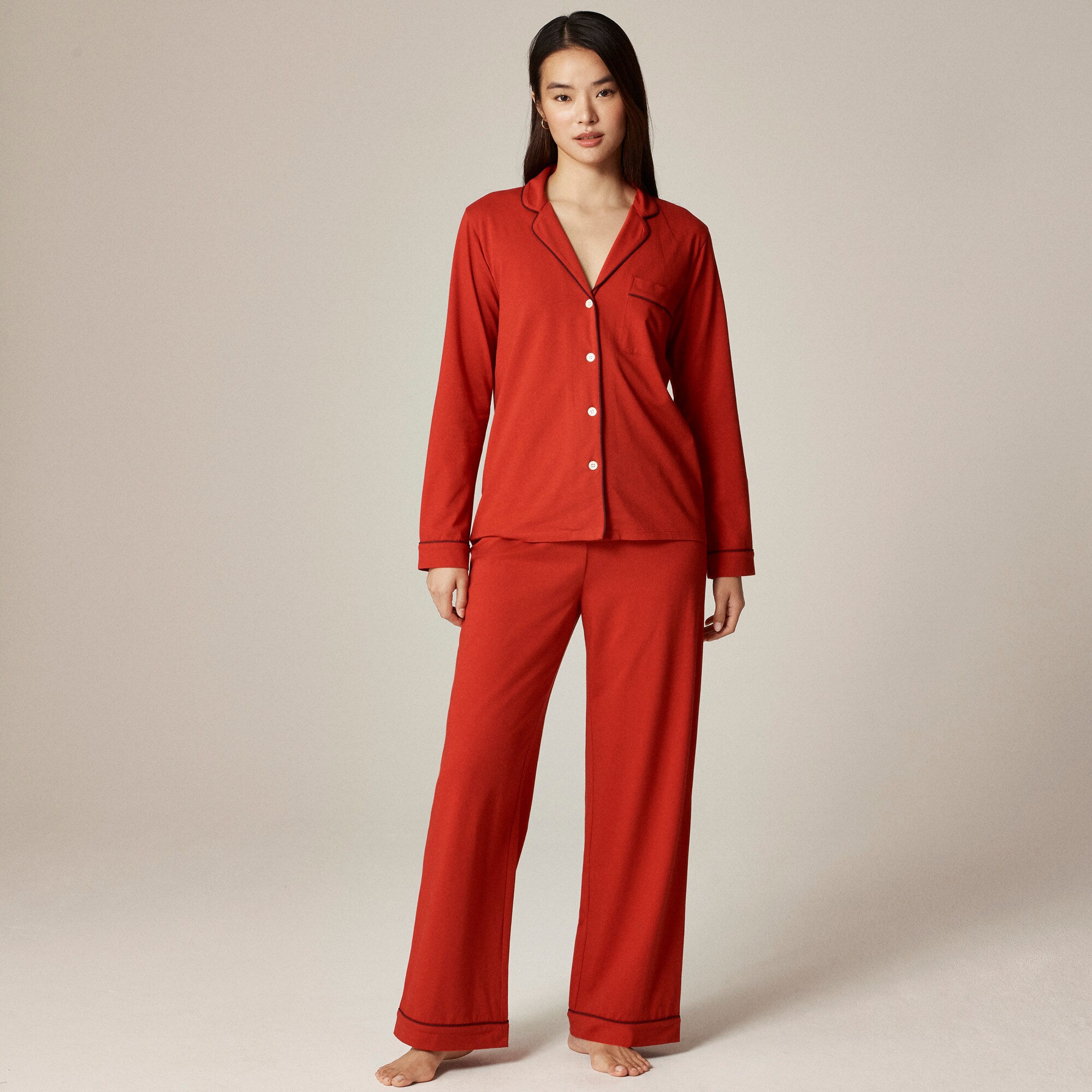 Dreamy cotton-blend pajama pant set