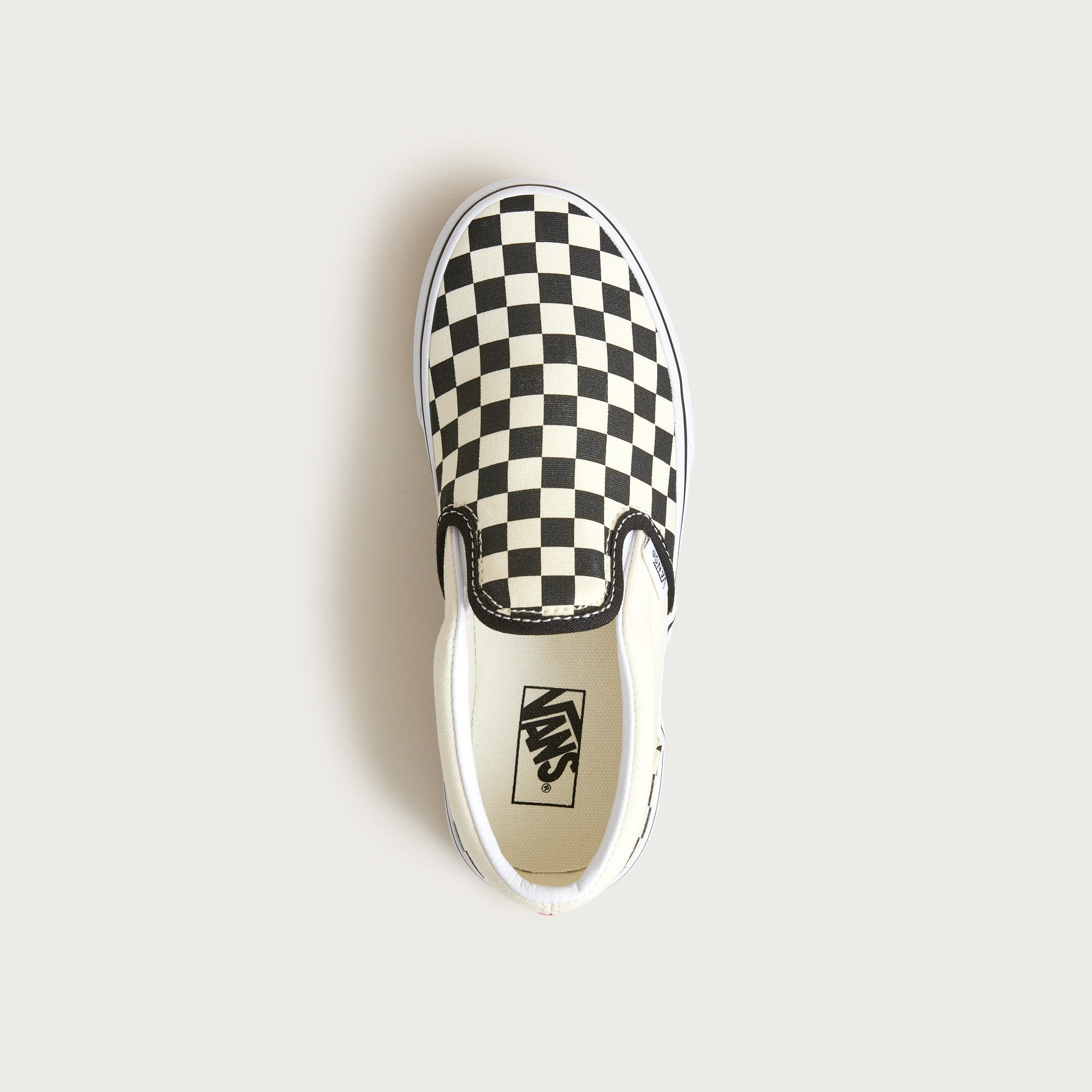 Vans® kids' classic slip-on sneakers in checkerboard