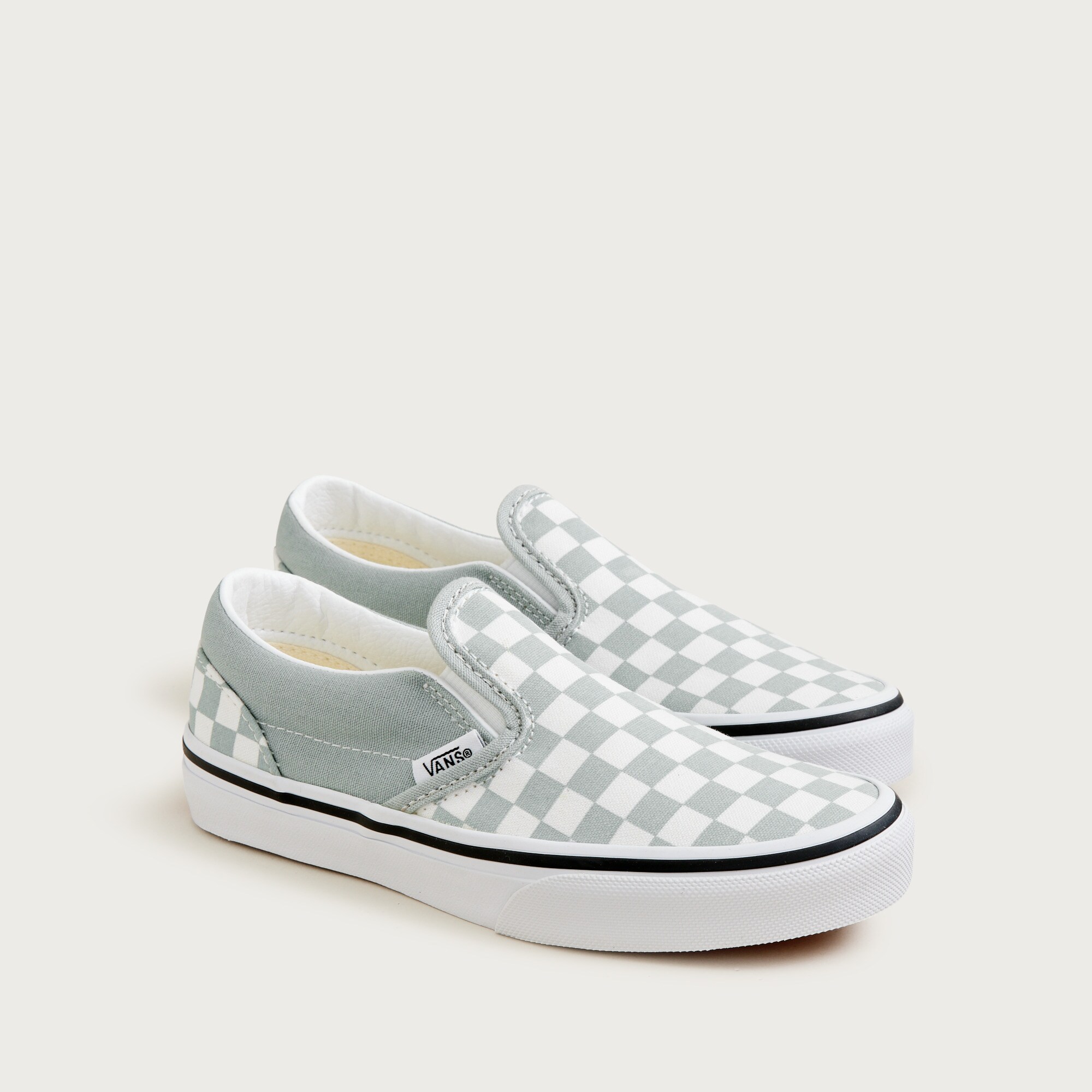  Vans&reg; kids' classic slip-on sneakers in checkerboard