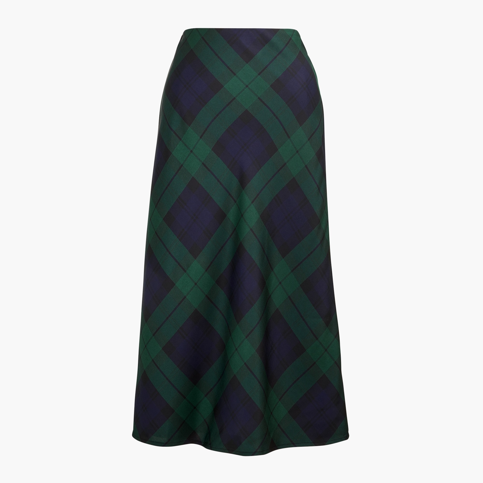 Black Watch bias slip skirt