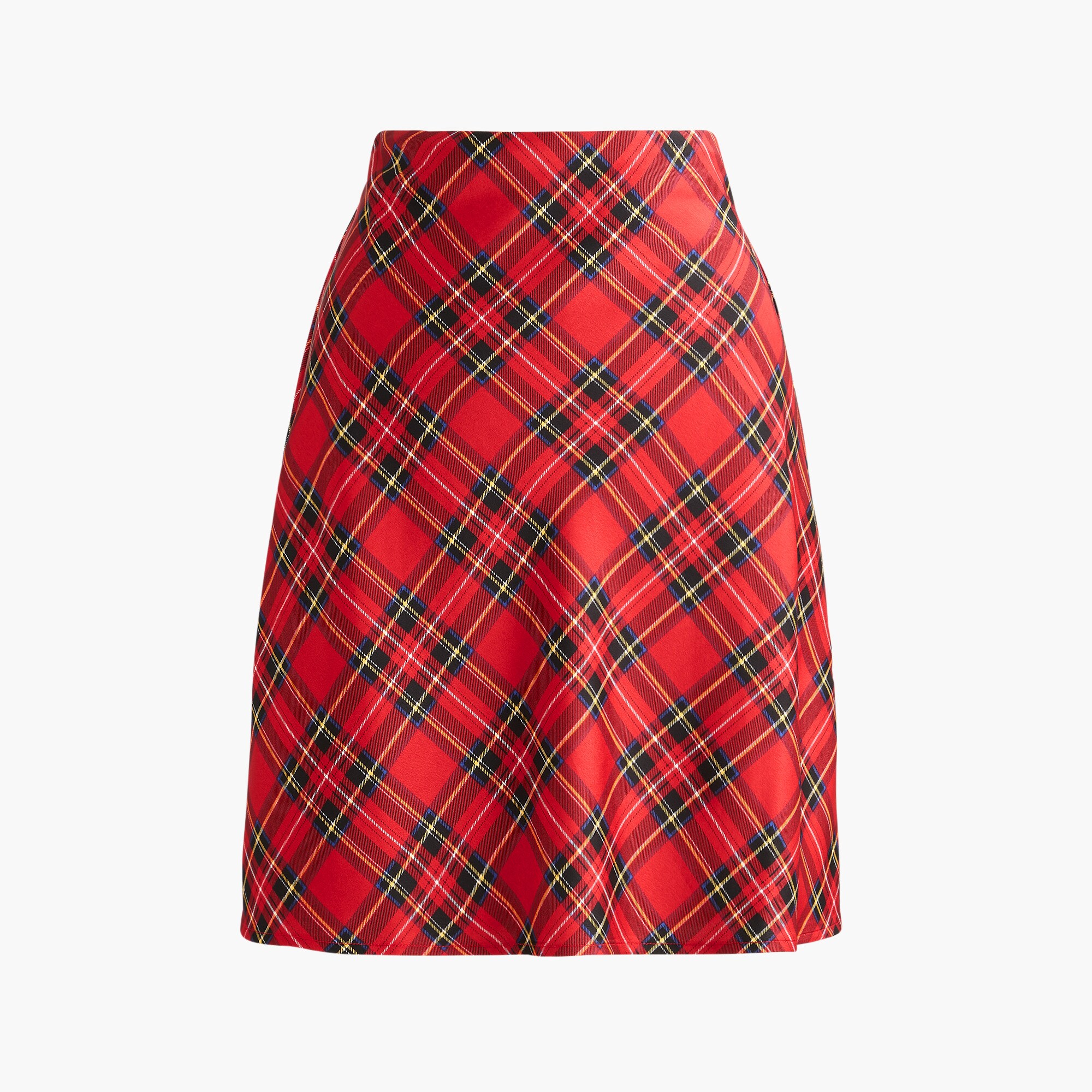 Mini bias-cut slip skirt