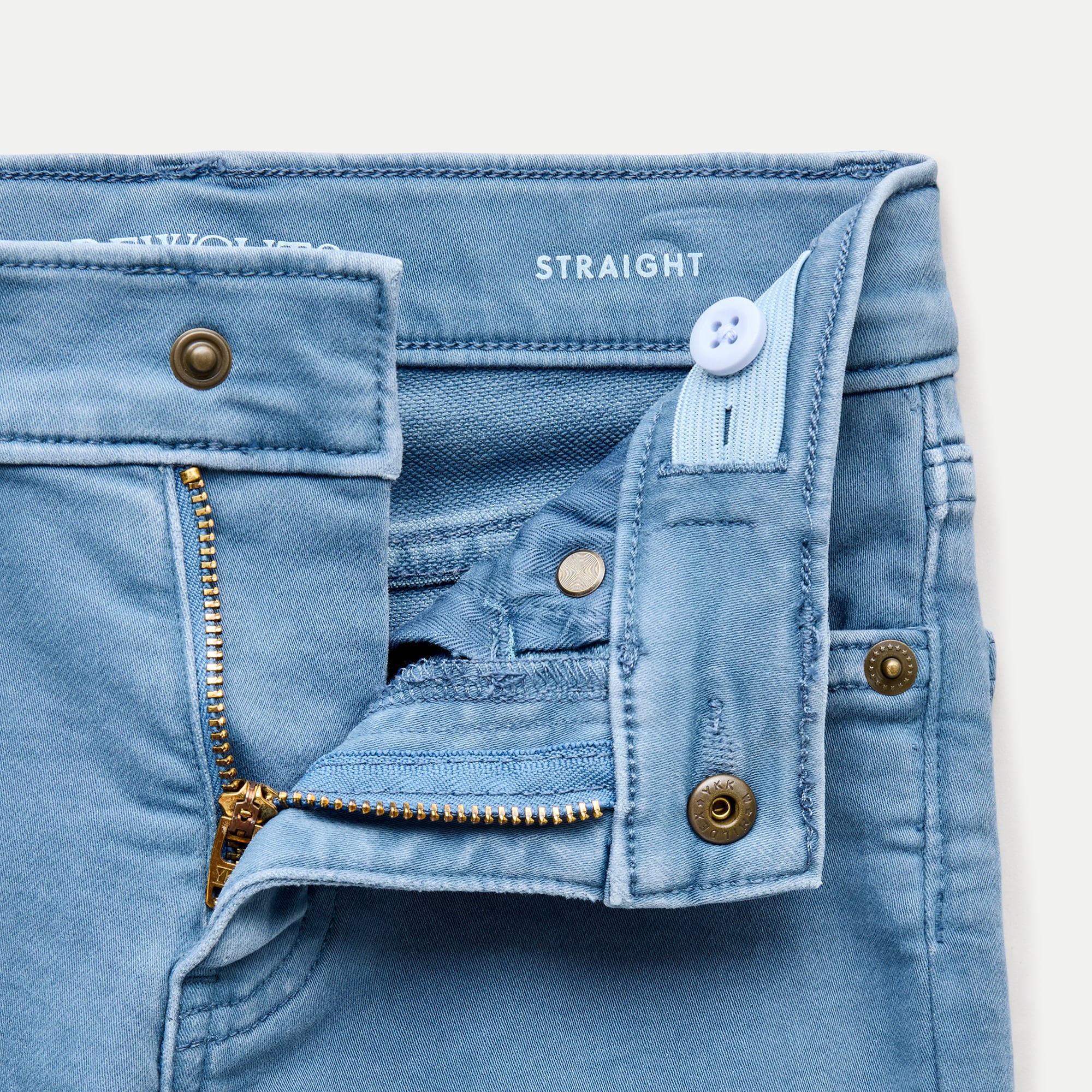 Kids' Straight-fit garment-dyed stretch jean
