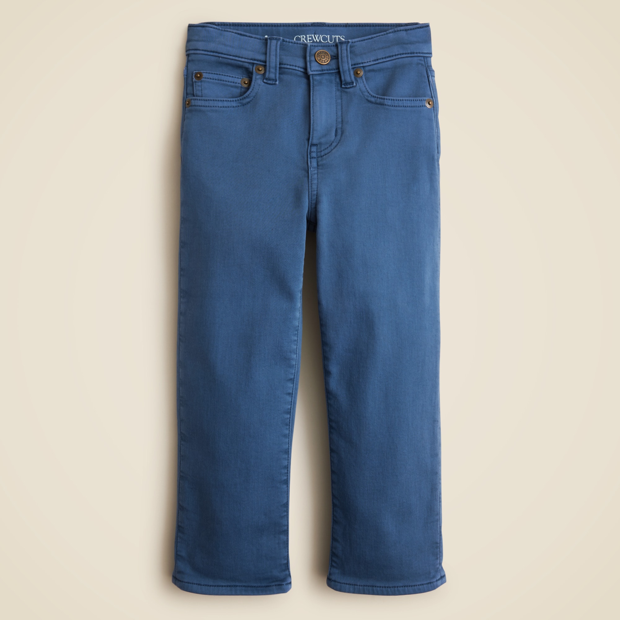 Kids' Straight-fit garment-dyed stretch jean