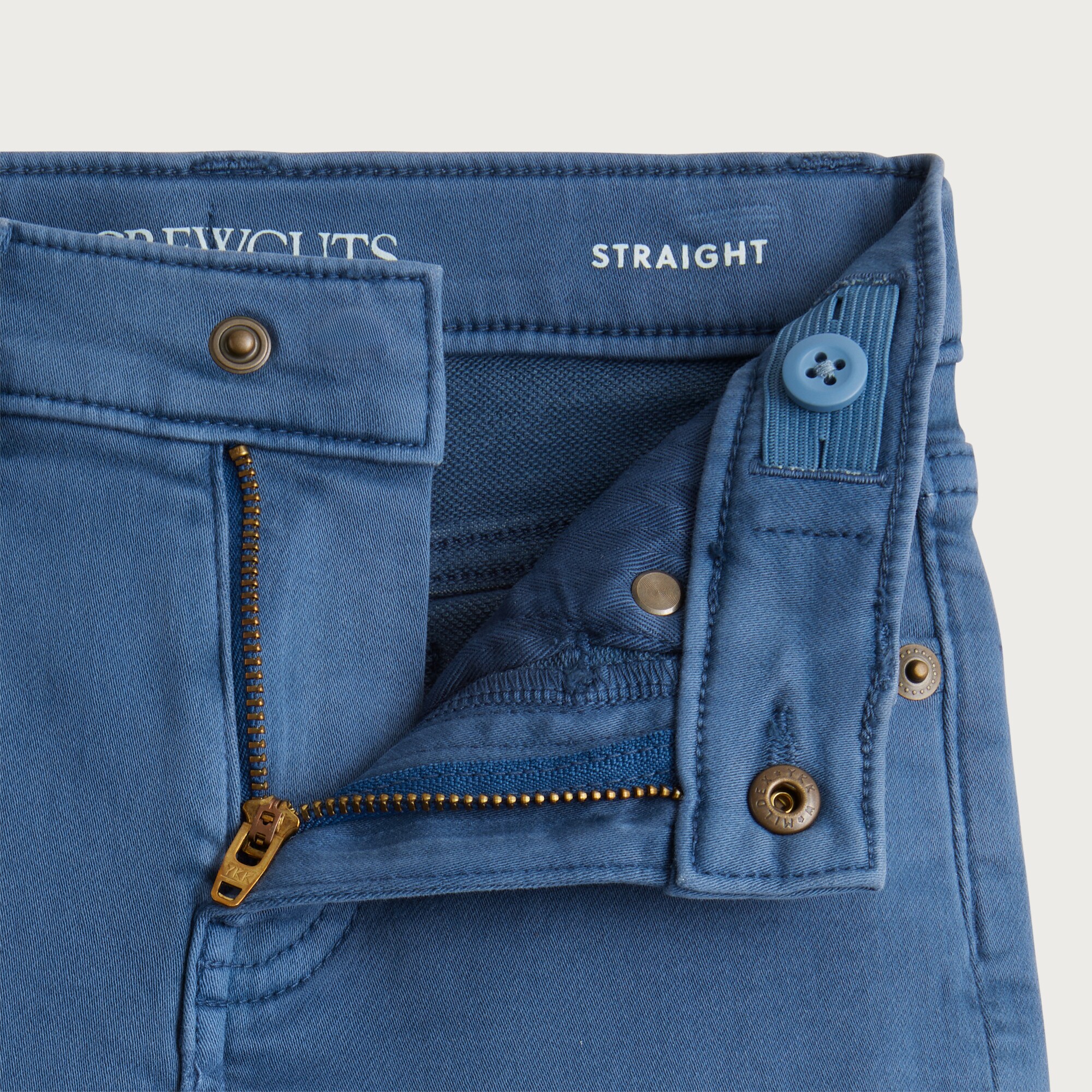 Kids' Straight-fit garment-dyed stretch jean