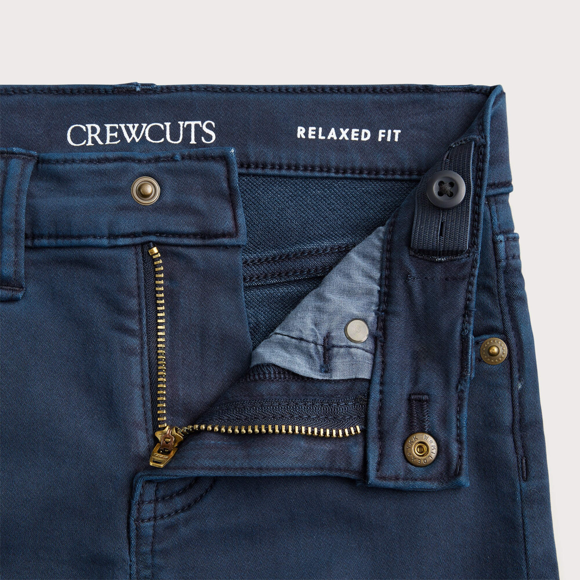 Kids' Straight-fit garment-dyed stretch jean