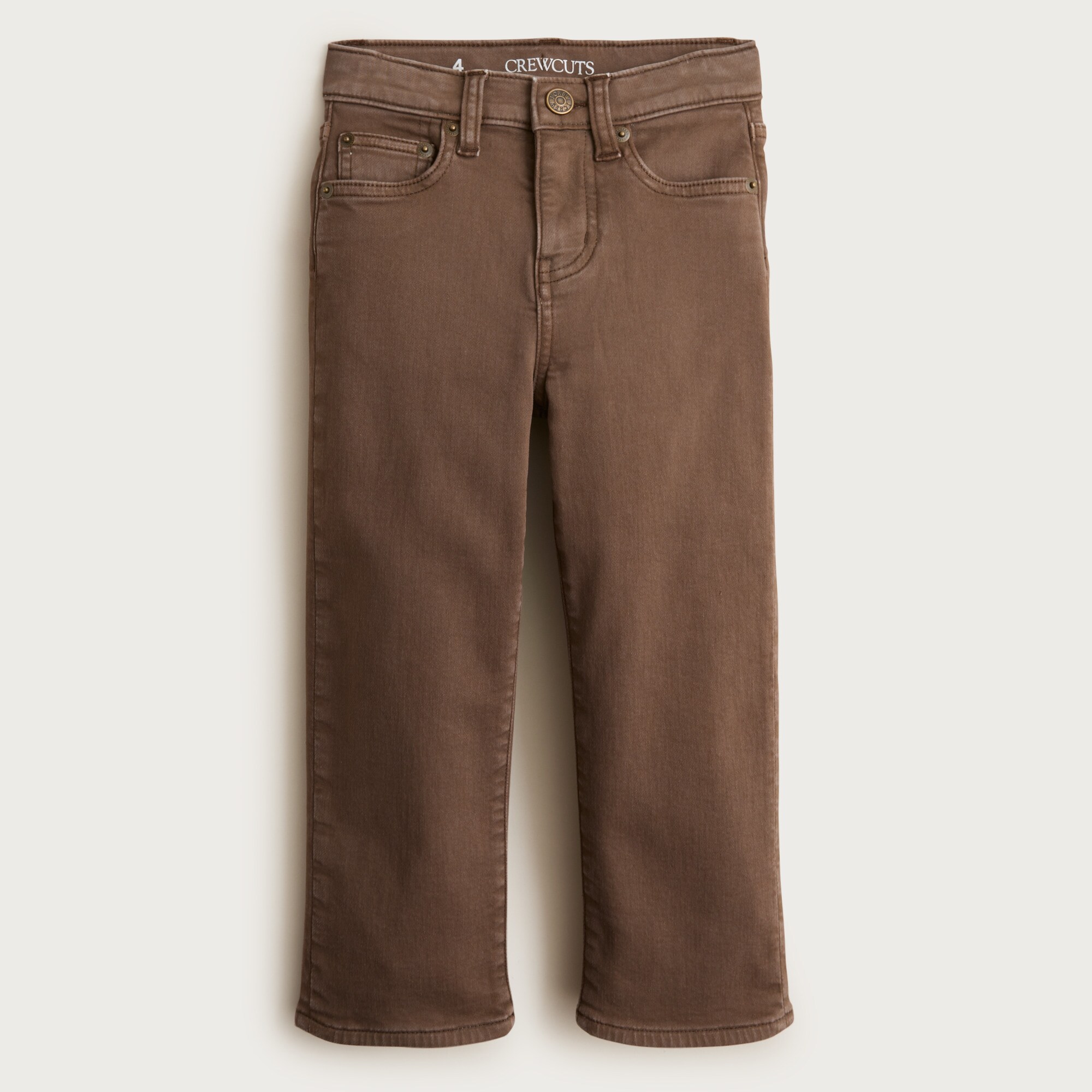 Kids' Straight-fit garment-dyed stretch jean
