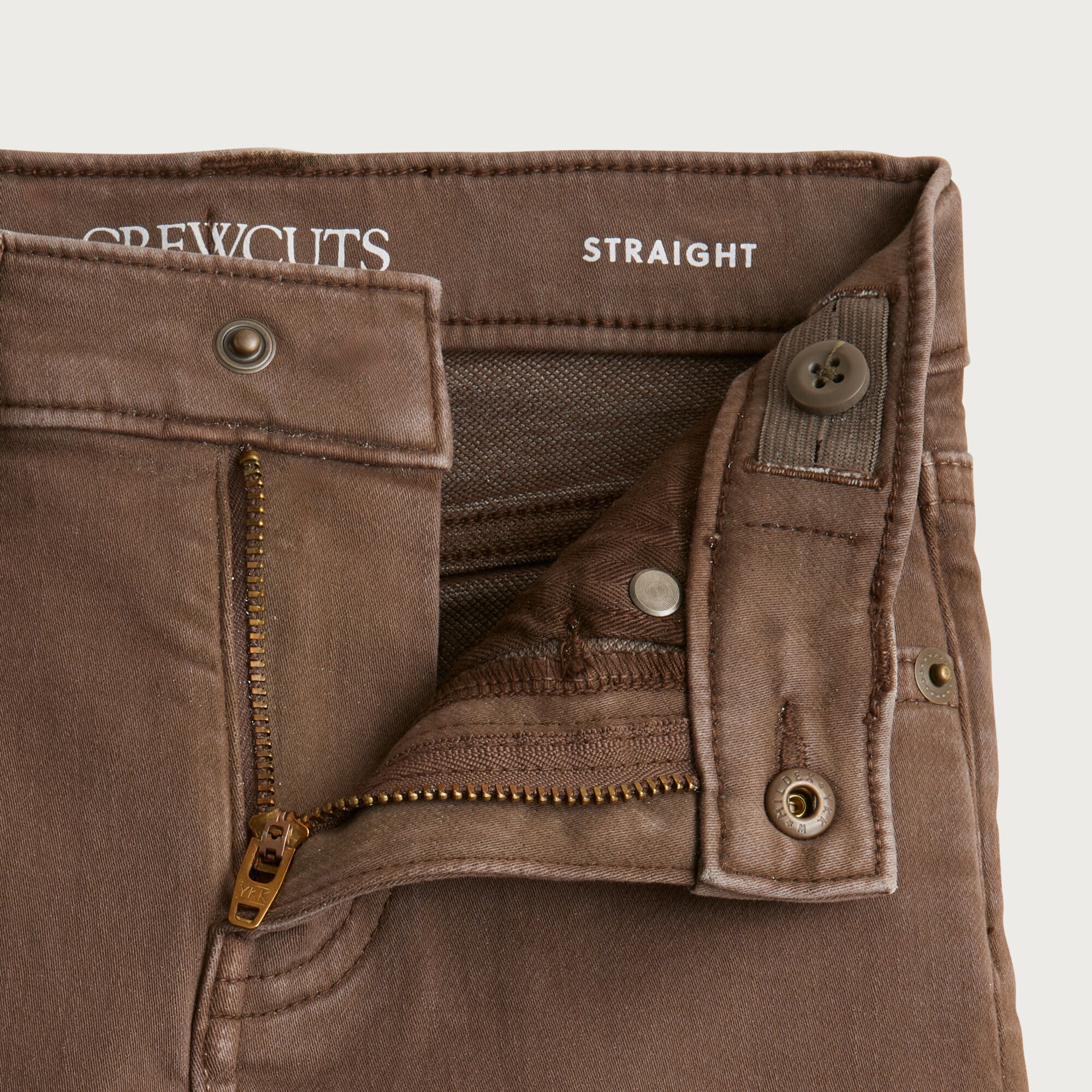 Kids' Straight-fit garment-dyed stretch jean