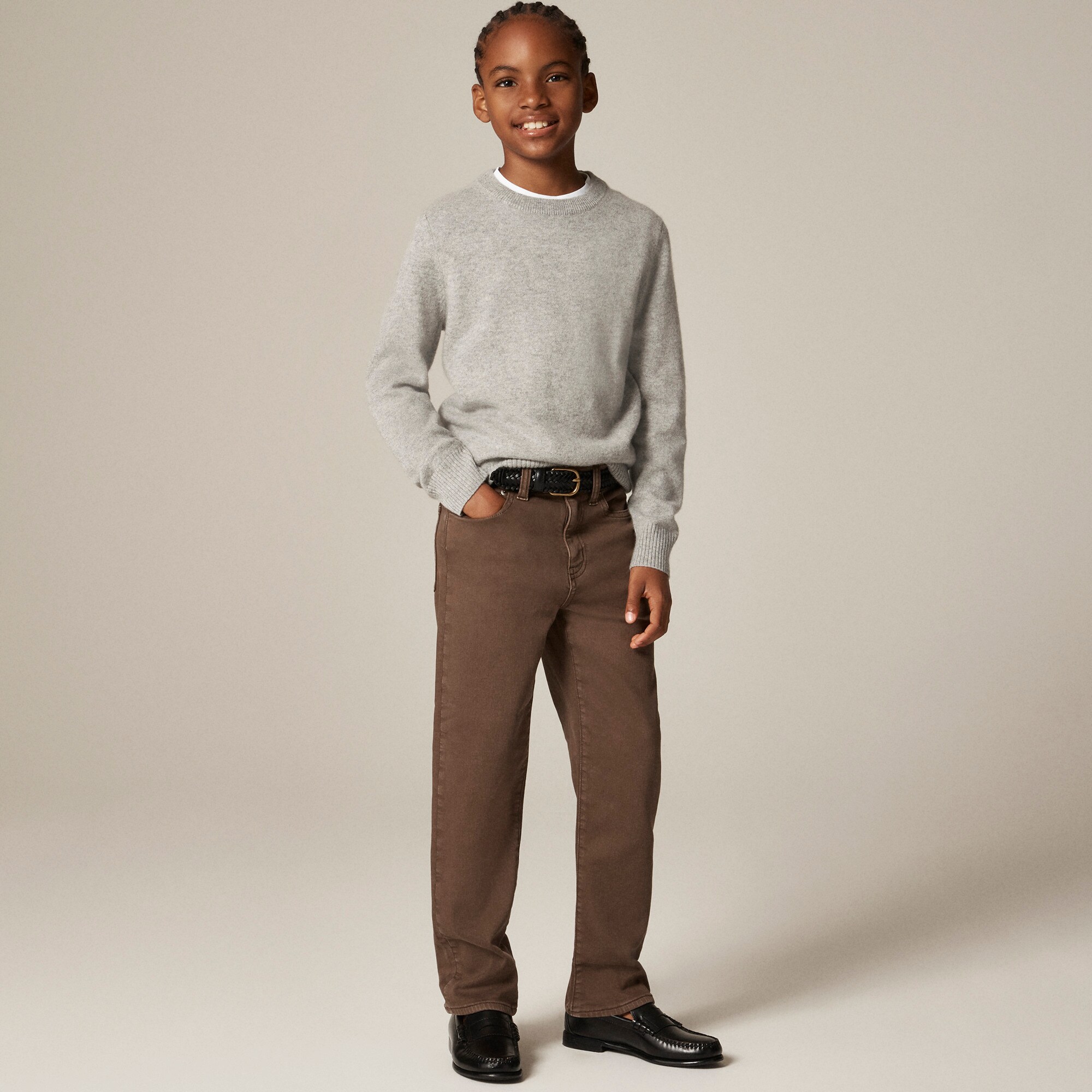 boys Kids' Straight-fit garment-dyed stretch jean