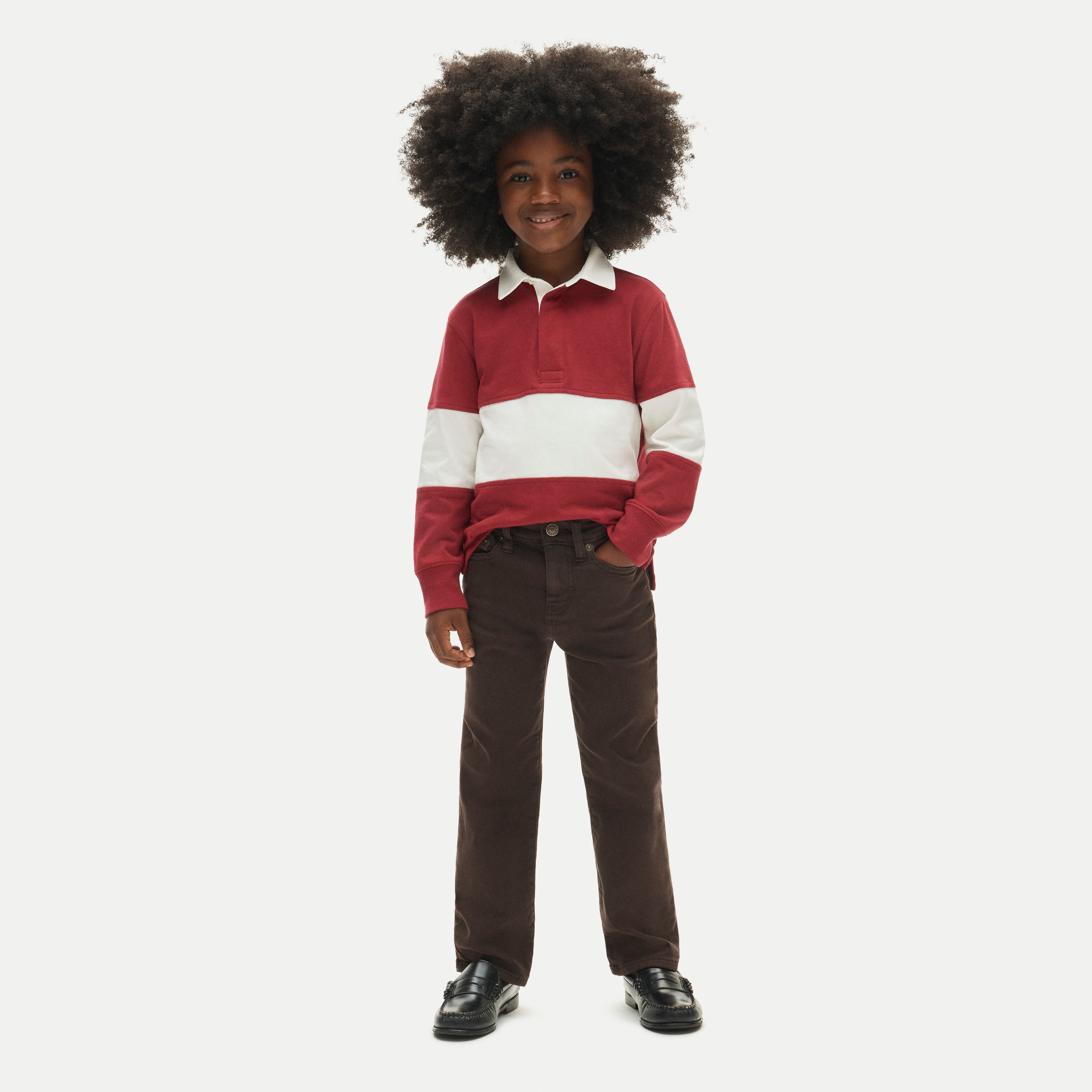 Kids' Straight-fit garment-dyed stretch jean