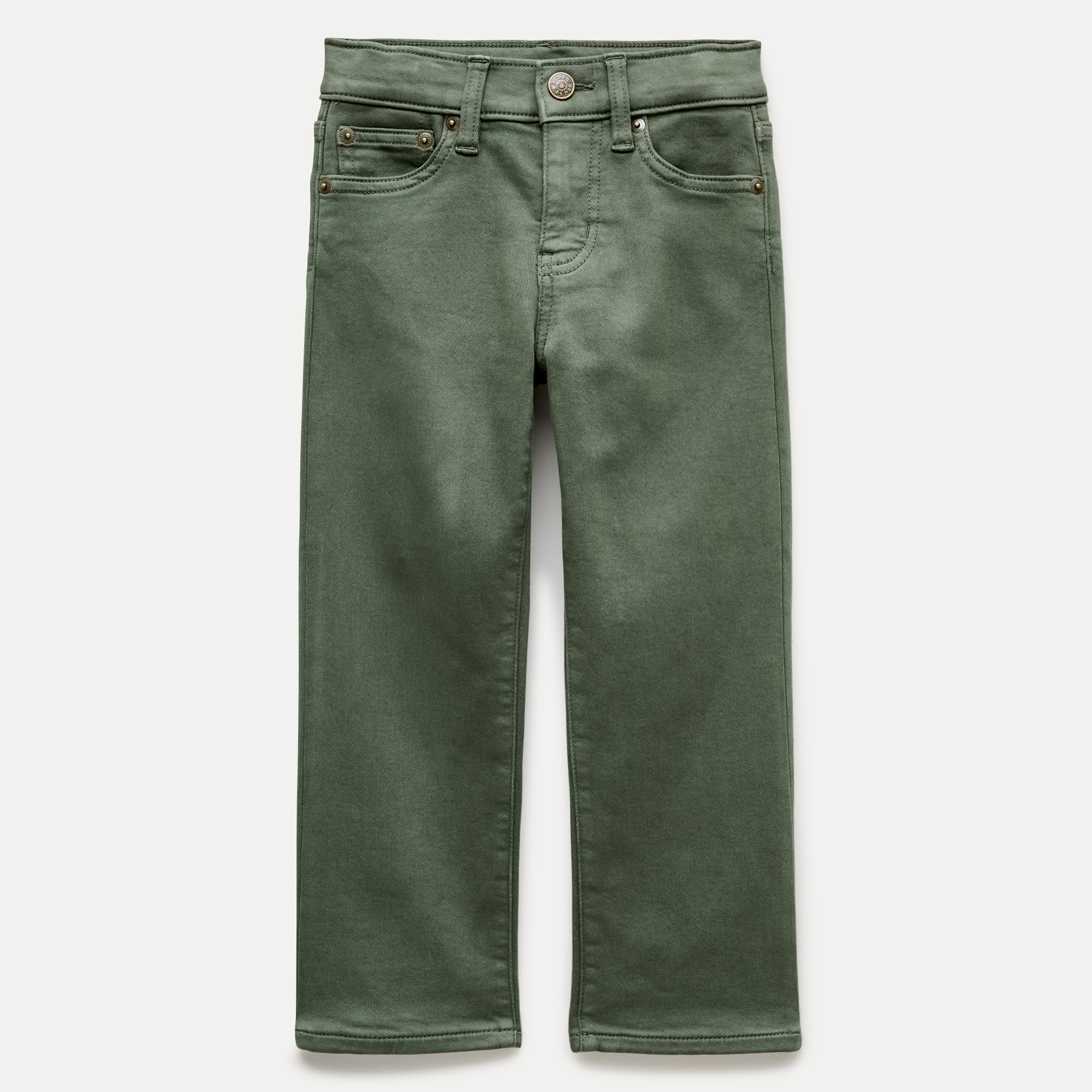 Kids' Straight-fit garment-dyed stretch jean