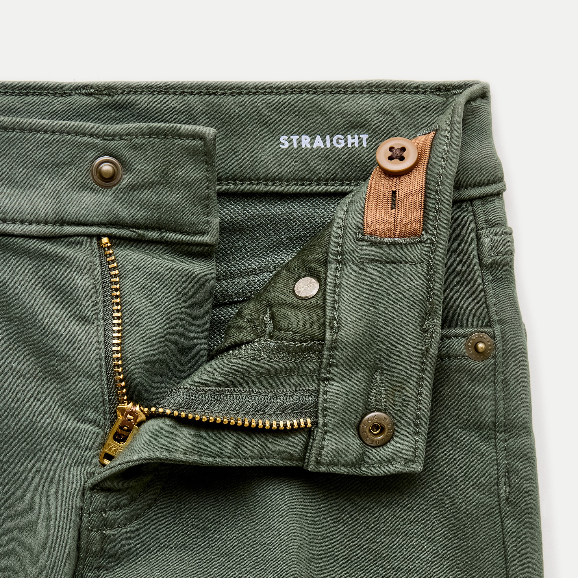 Kids' Straight-fit garment-dyed stretch jean
