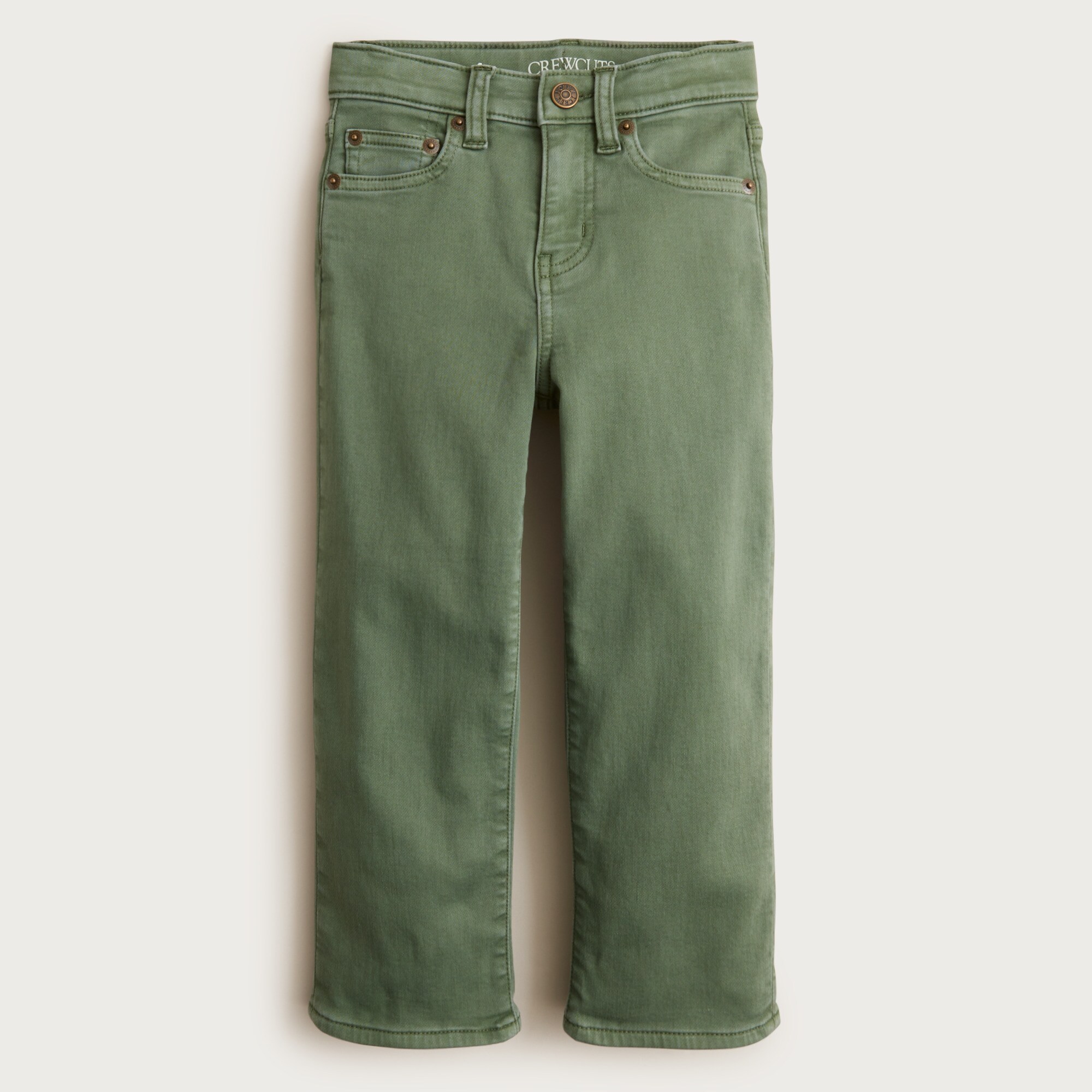  Kids' Straight-fit garment-dyed stretch jean